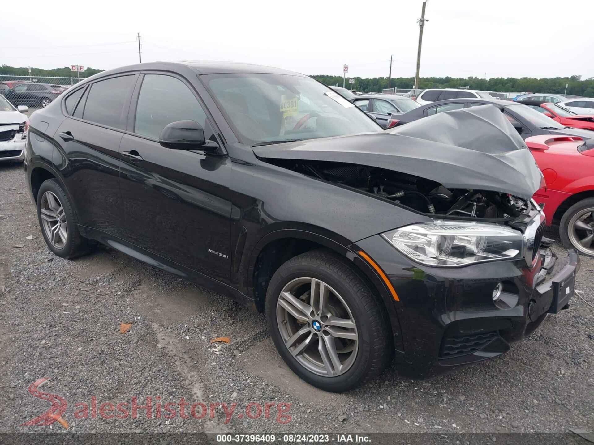 2017 BMW X6 — VIN 5UXKU2C32H0X47141