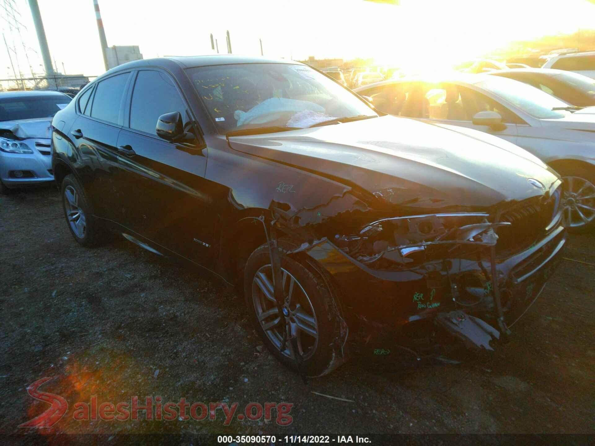 2017 BMW X6 — VIN 5UXKU2C39H0U30148