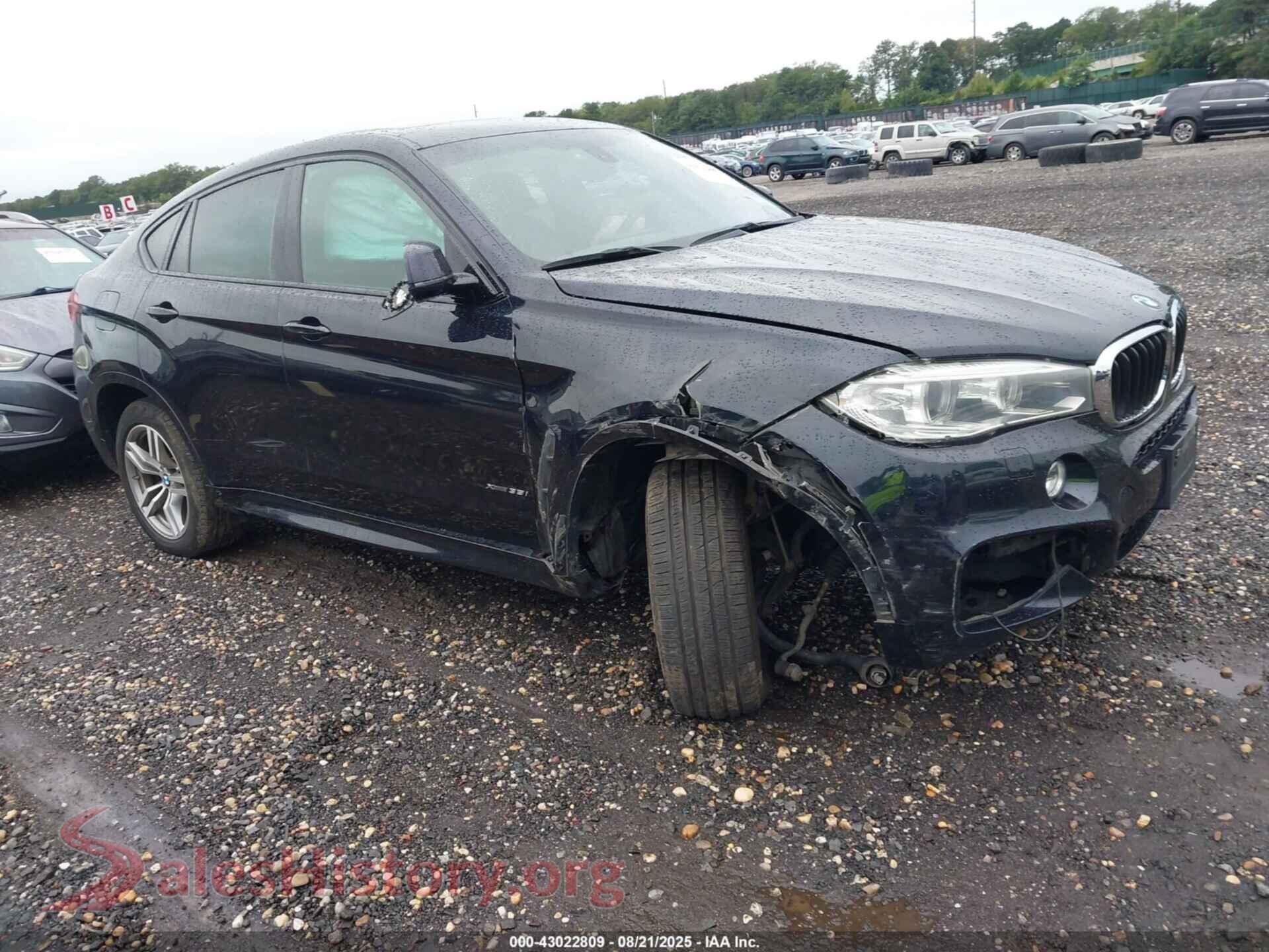 2016 BMW X6 — VIN 5UXKU2C52G0N78559