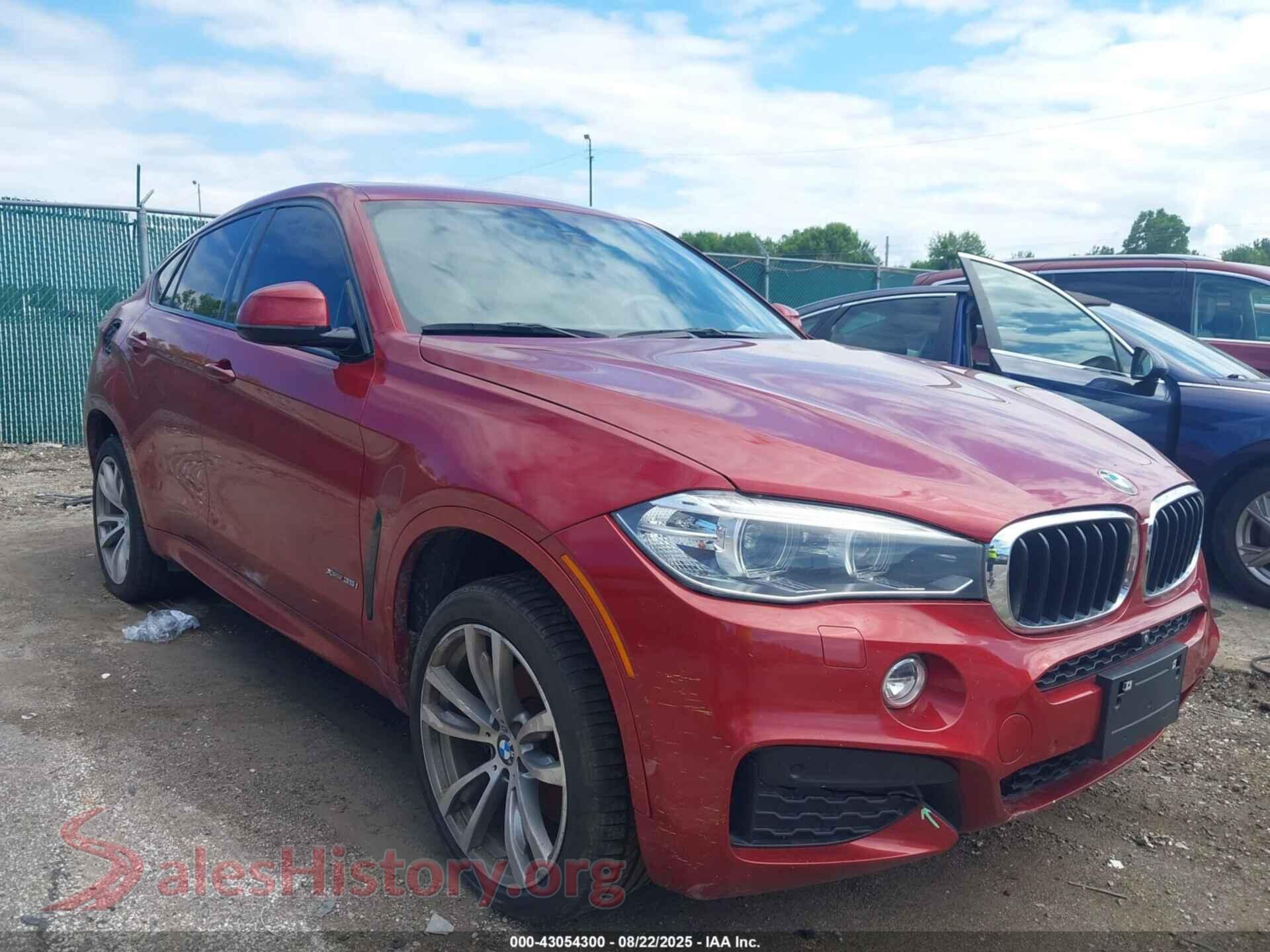 2016 BMW X6 — VIN 5UXKU2C54G0N83181