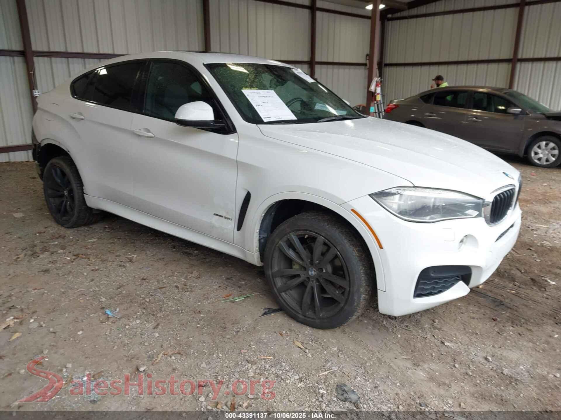 2017 BMW X6 — VIN 5UXKU2C56H0N84902