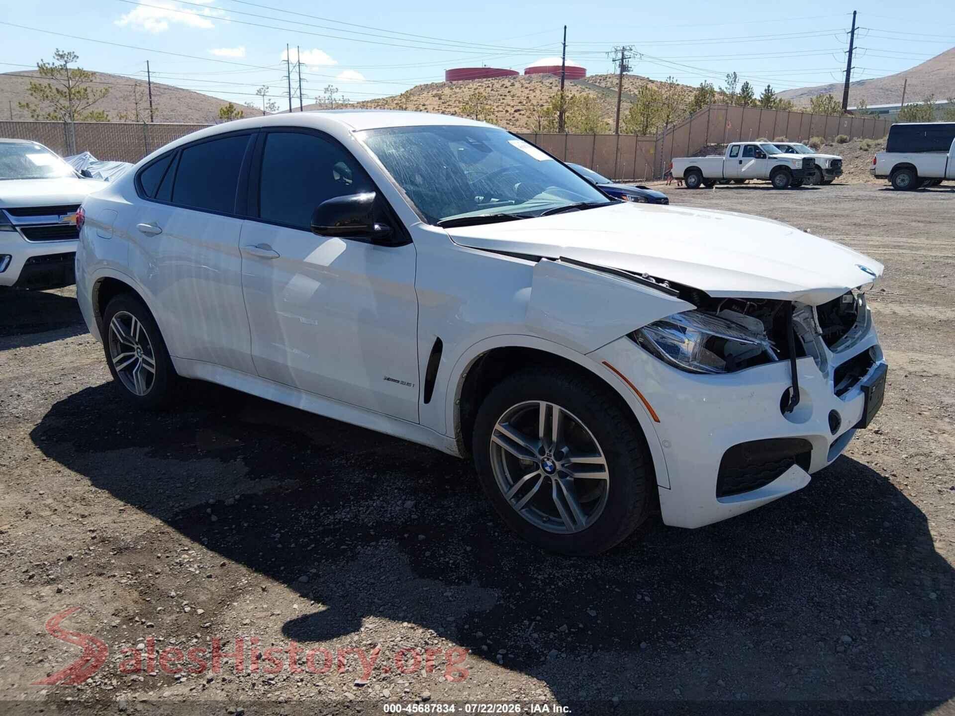 2019 BMW X6 — VIN 5UXKU2C56K0Z65818