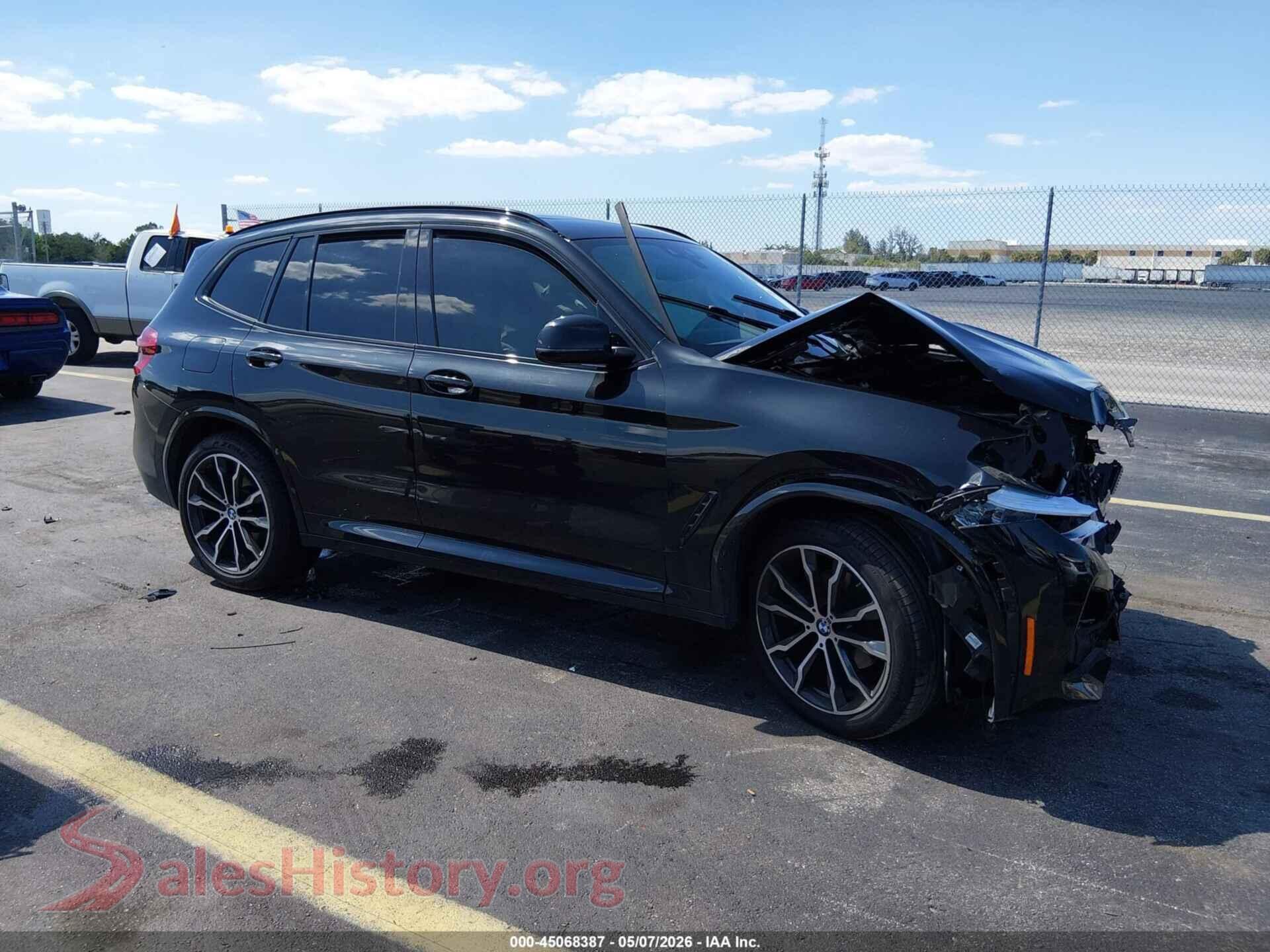 2021 BMW X3 — VIN 5UXTY3C03M9H46187