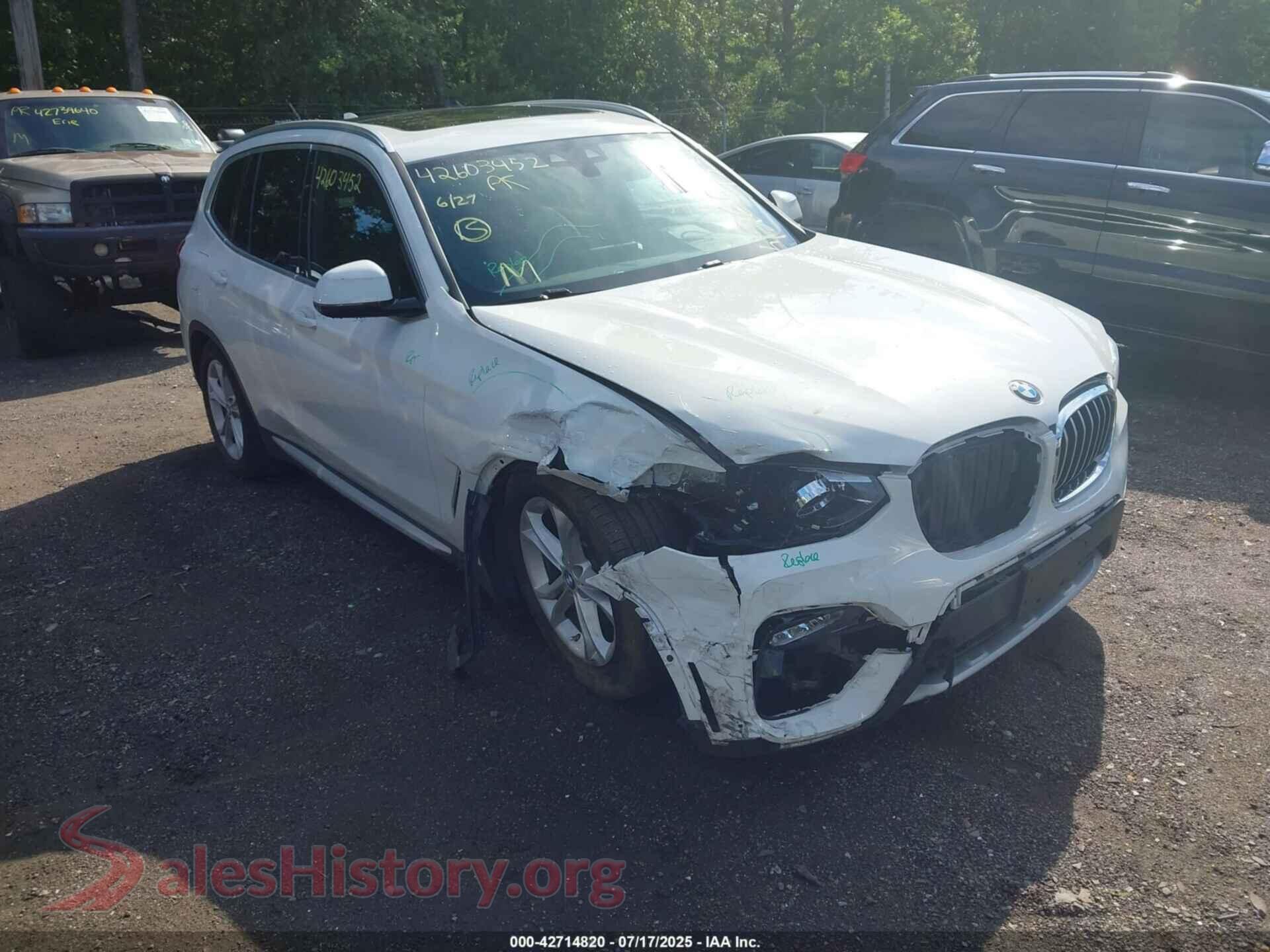 2020 BMW X3 — VIN 5UXTY5C07LLT32095