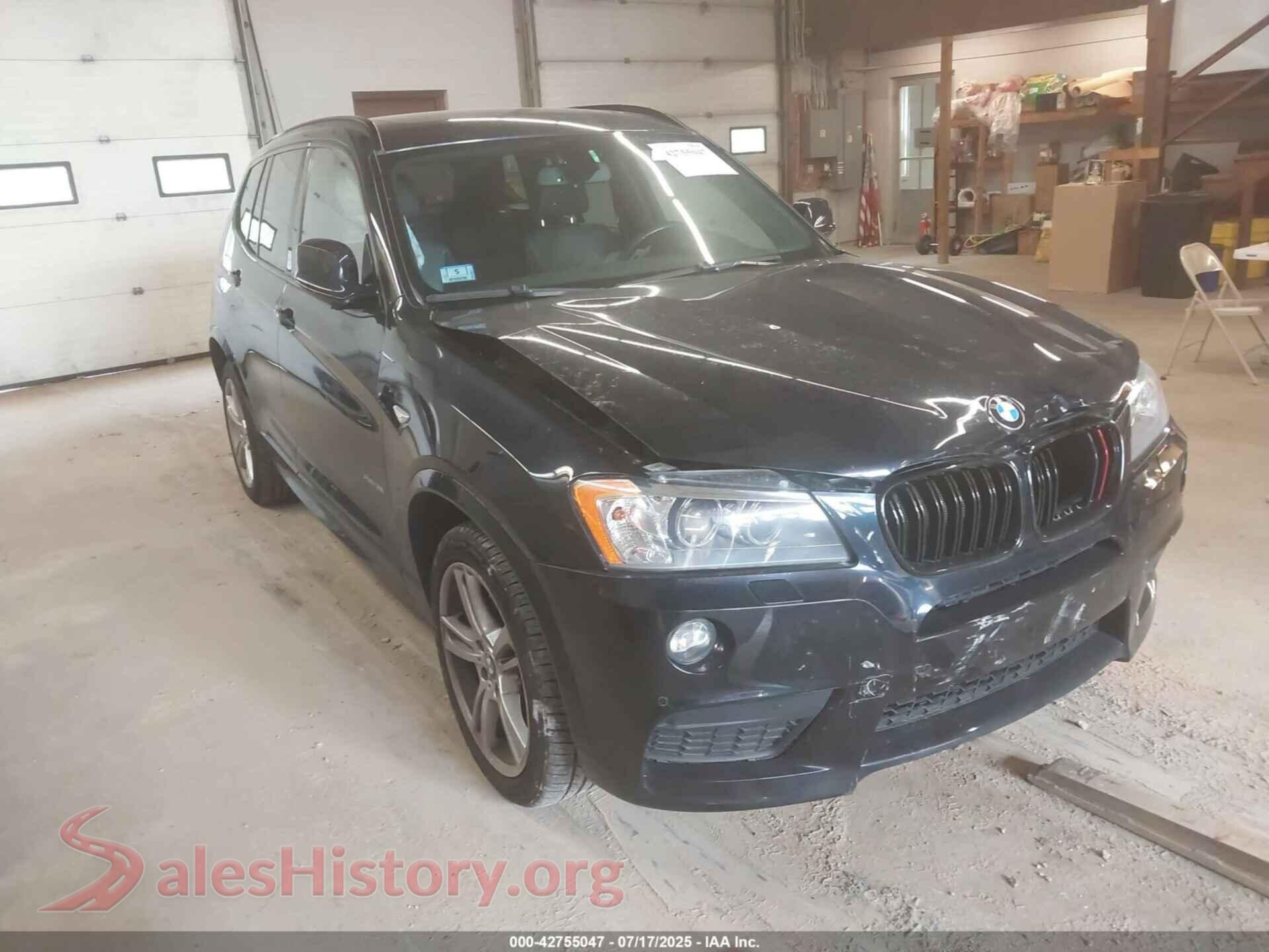 2014 BMW X3 — VIN 5UXWX7C50E0E81057