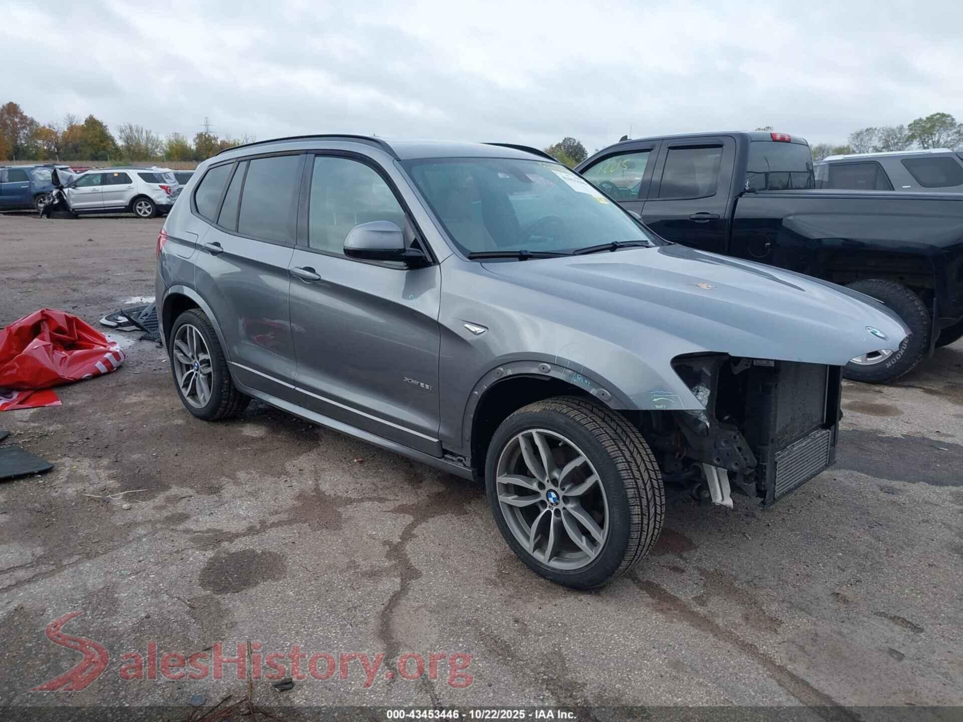 2017 BMW X3 — VIN 5UXWX9C33H0T21055