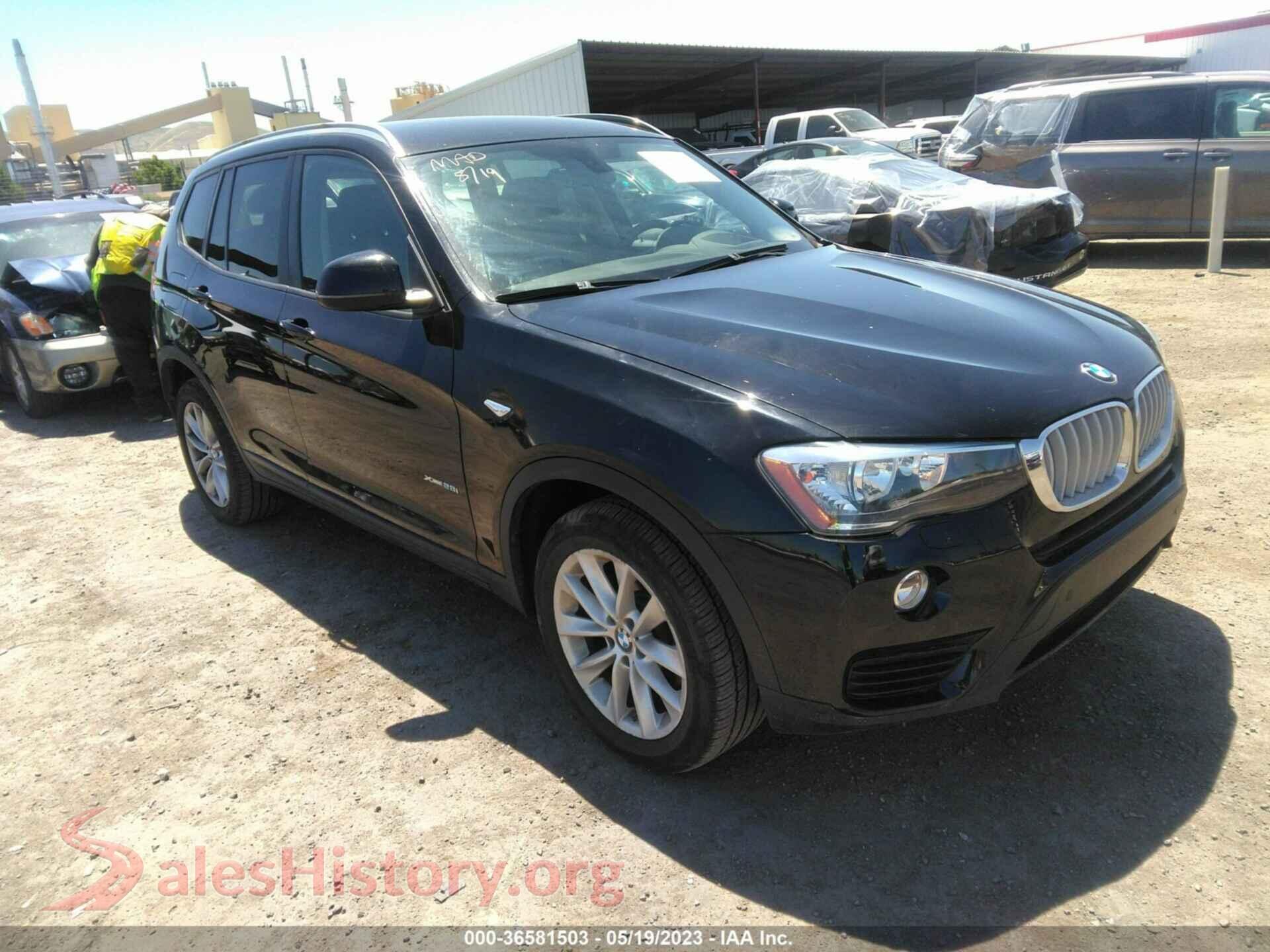 2015 BMW X3 — VIN 5UXWX9C56F0D46548