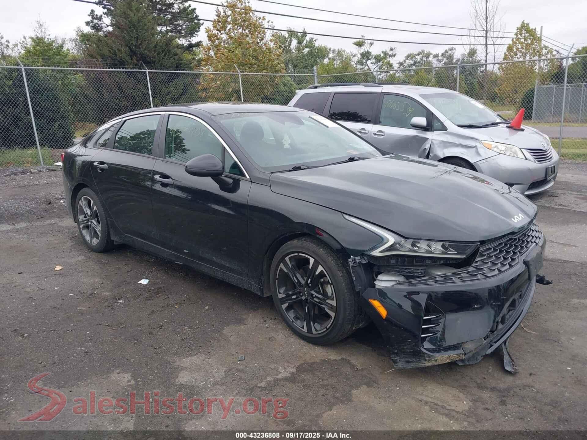 2022 KIA K5 — VIN 5XXG14J20NG087407