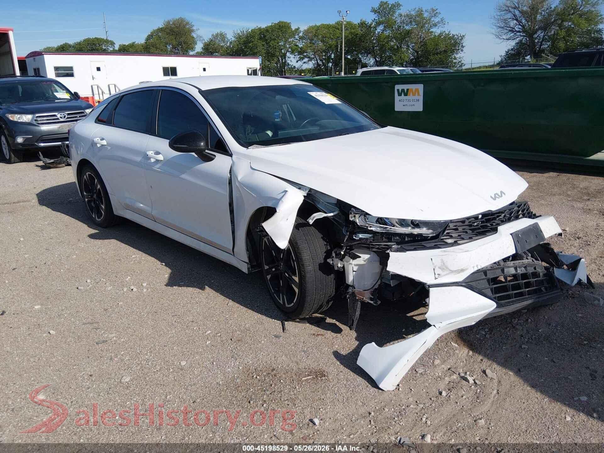 2022 KIA K5 — VIN 5XXG64J22NG083702