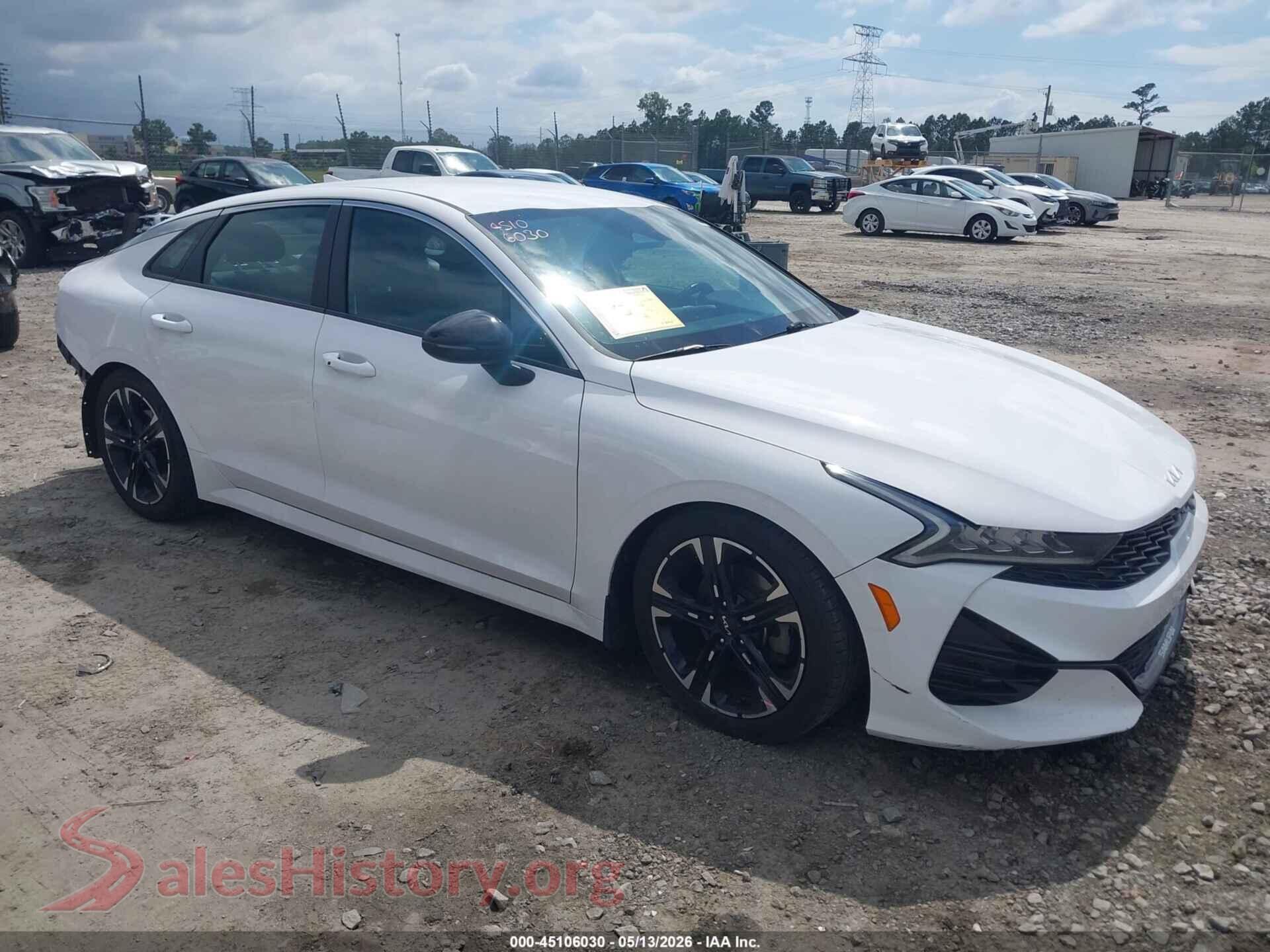 2022 KIA K5 — VIN 5XXG64J22NG085871