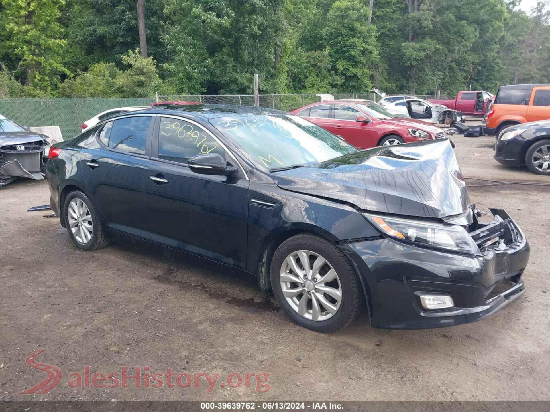 2015 KIA OPTIMA — VIN 5XXGN4A75FG514419