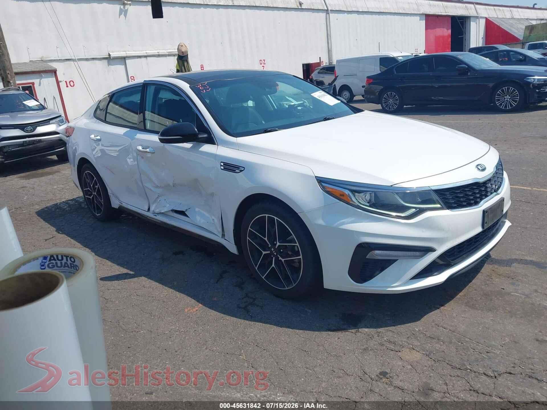 2020 KIA OPTIMA — VIN 5XXGT4L31LG438029