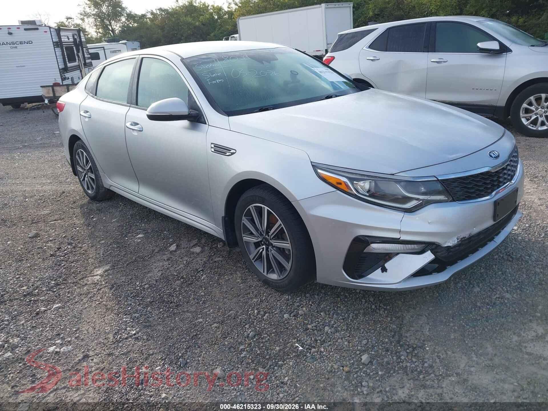 2019 KIA OPTIMA — VIN 5XXGT4L32KG351268