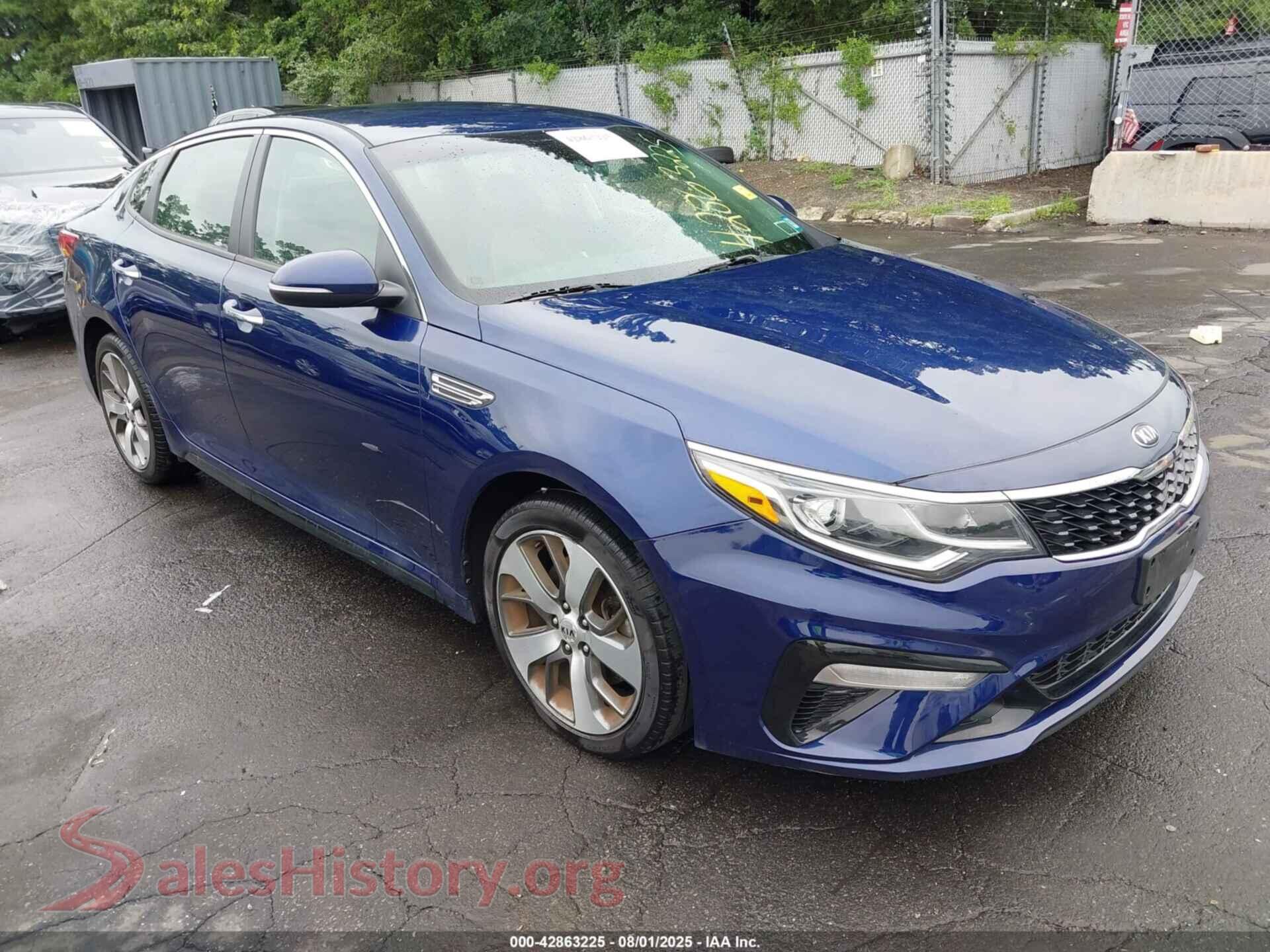 2019 KIA OPTIMA — VIN 5XXGT4L35KG316935