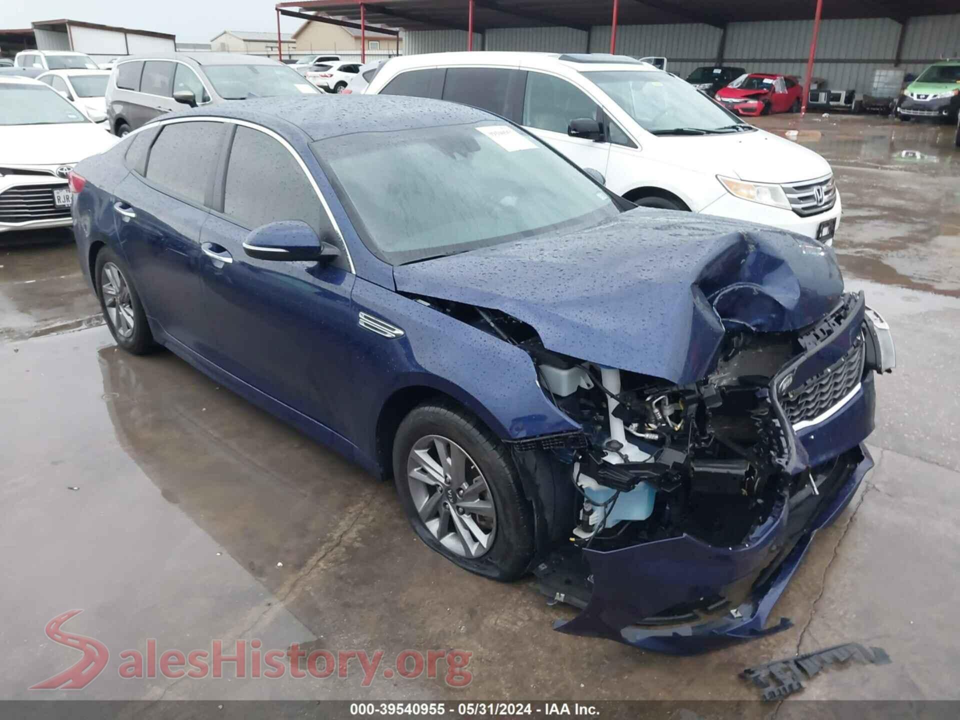 2019 KIA OPTIMA — VIN 5XXGT4L37KG363786