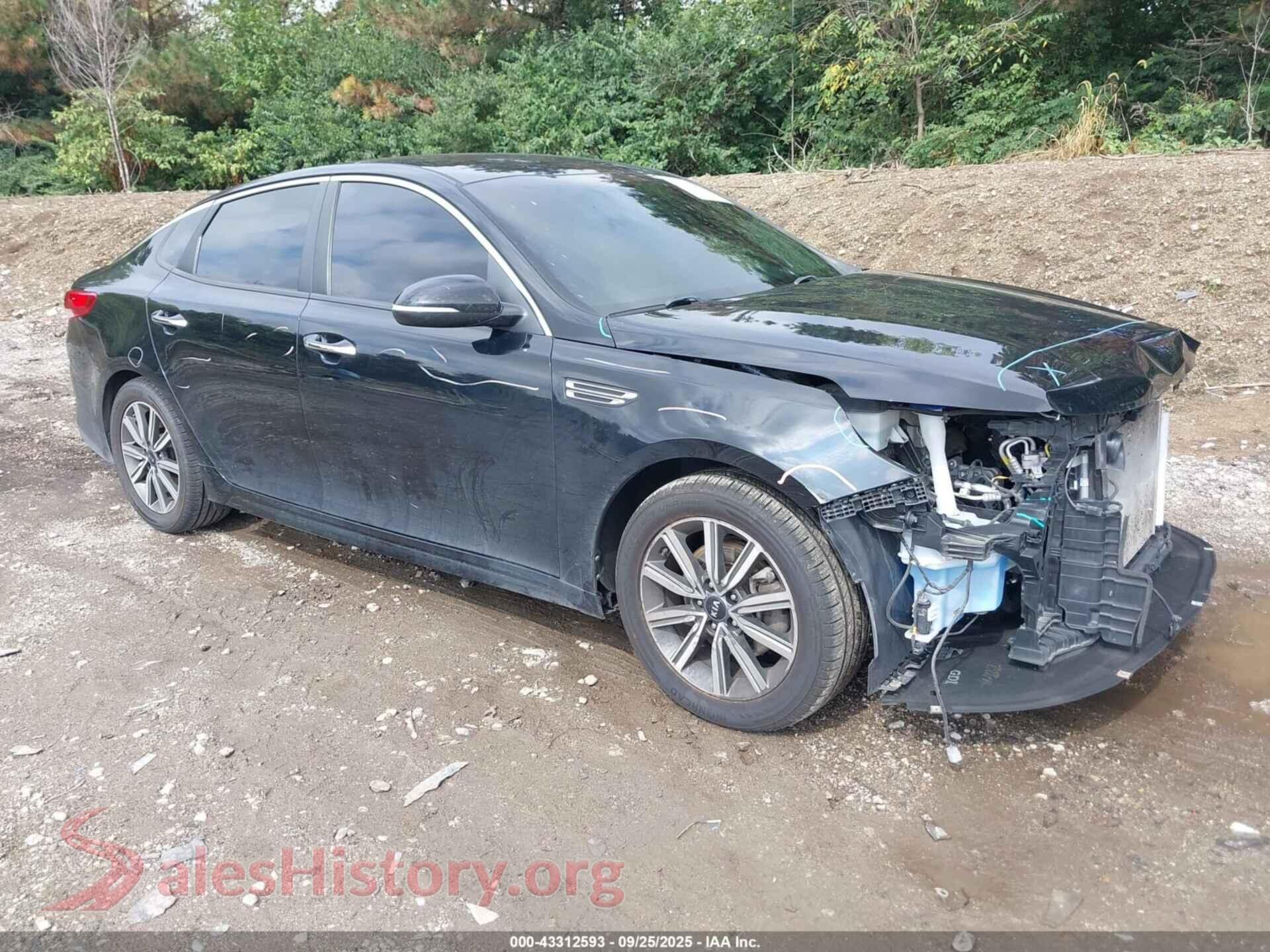 2019 KIA OPTIMA — VIN 5XXGT4L39KG355995