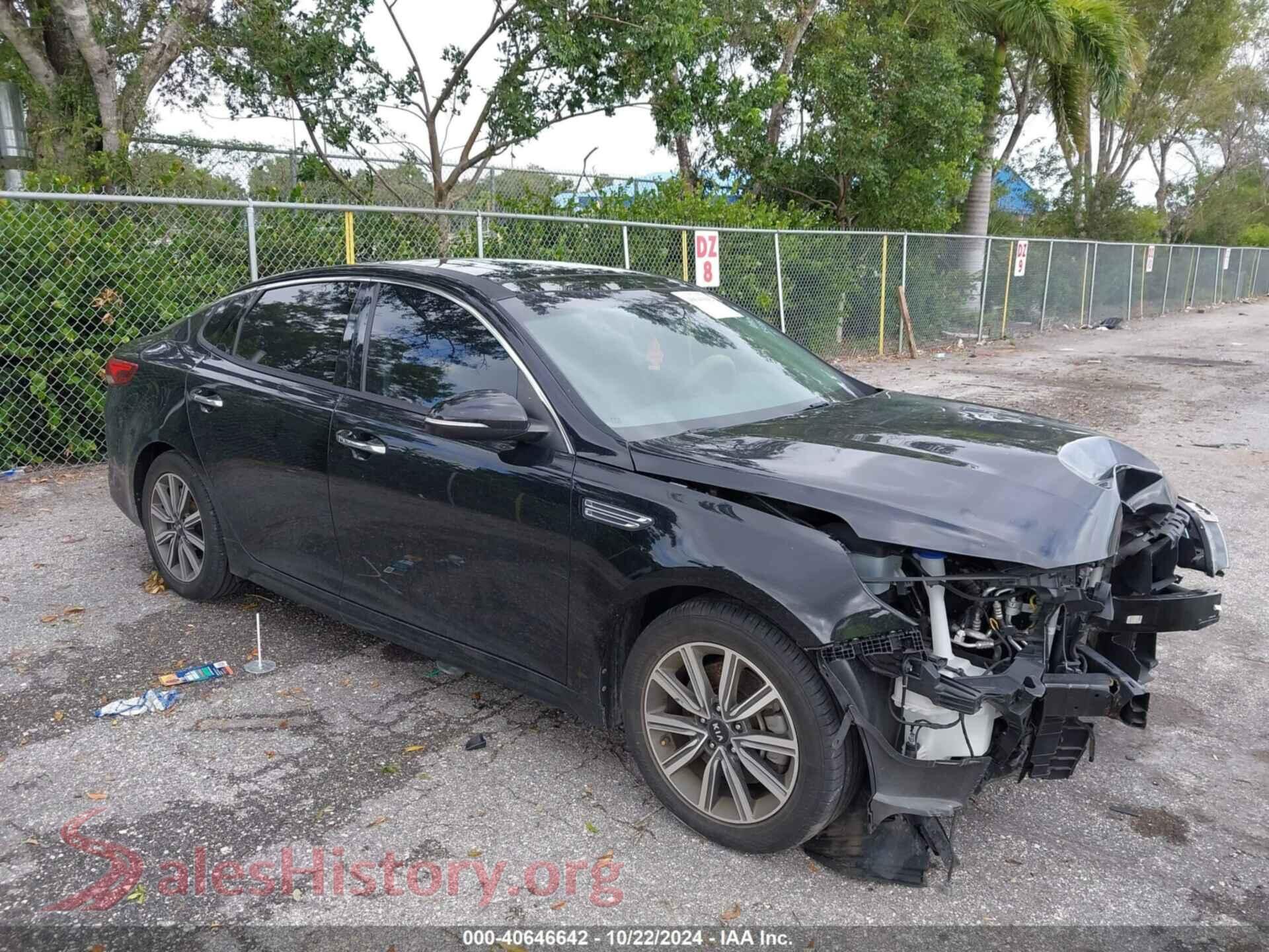 2019 KIA OPTIMA — VIN 5XXGU4L14KG330885