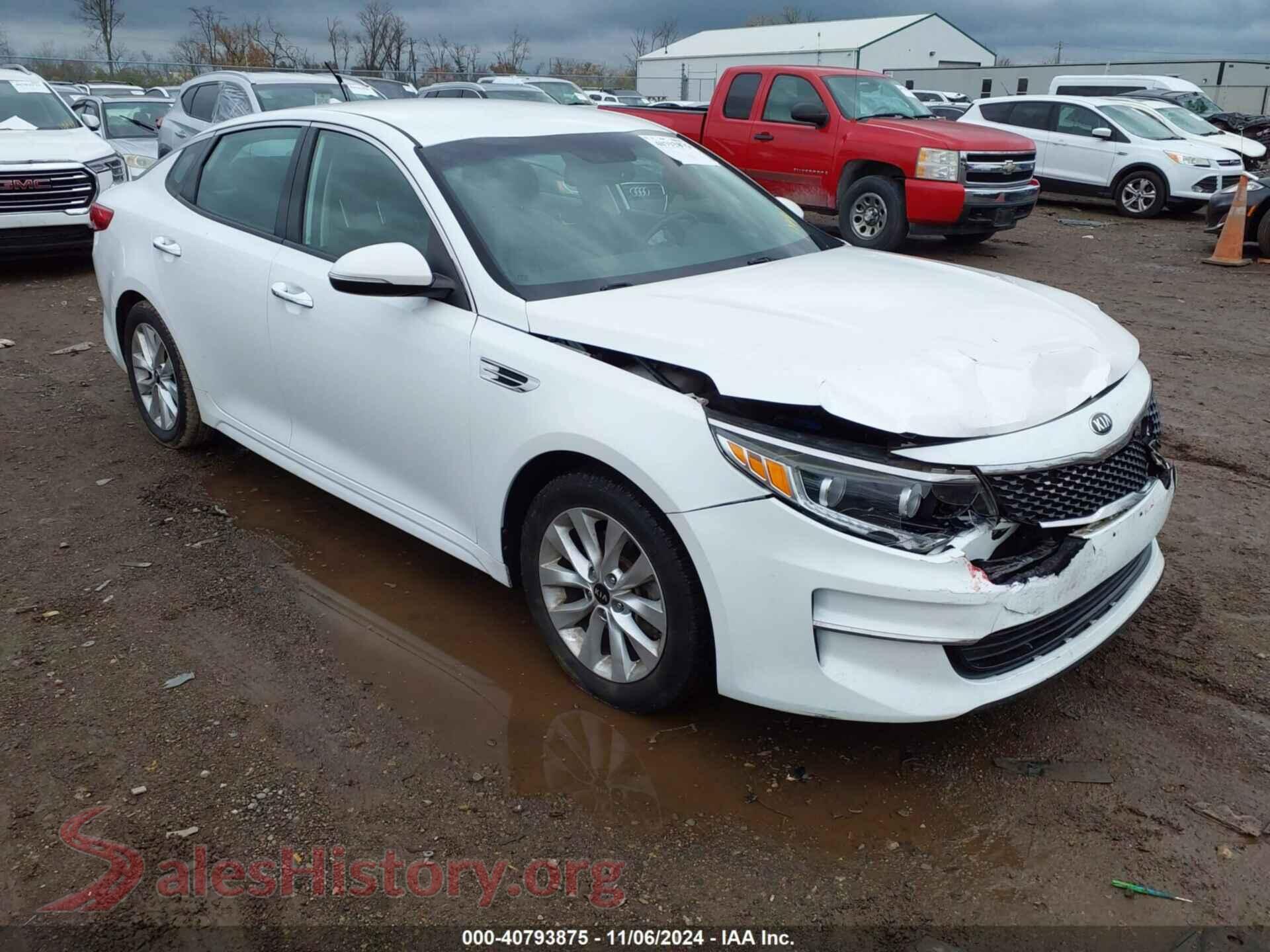 2016 KIA OPTIMA — VIN 5XXGU4L36GG094801
