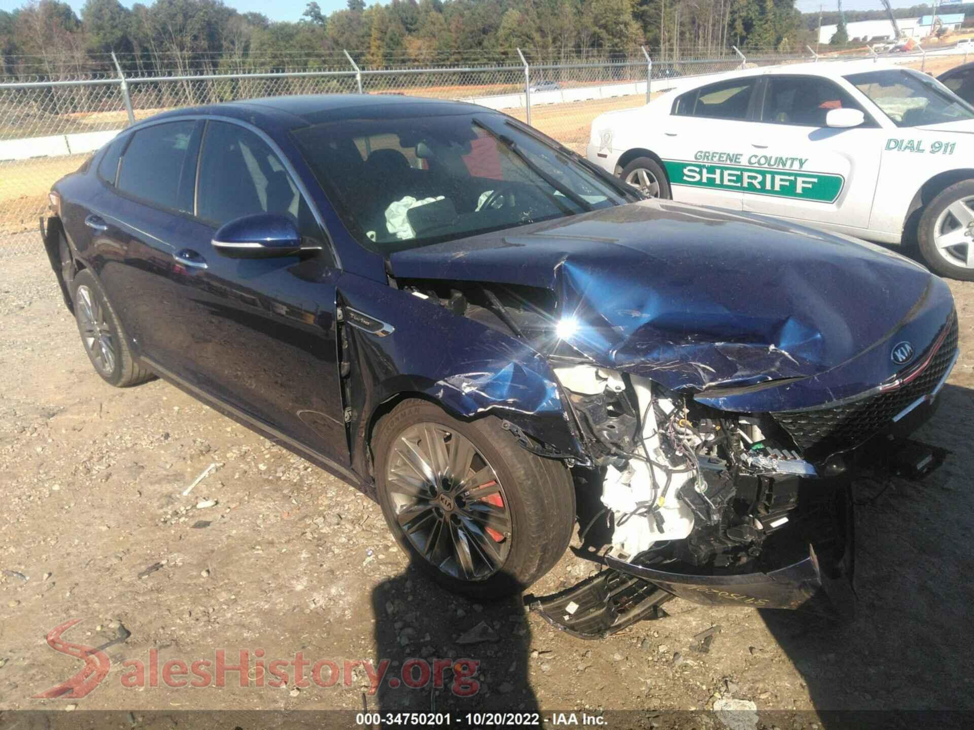 2018 KIA OPTIMA — VIN 5XXGV4L26JG229903