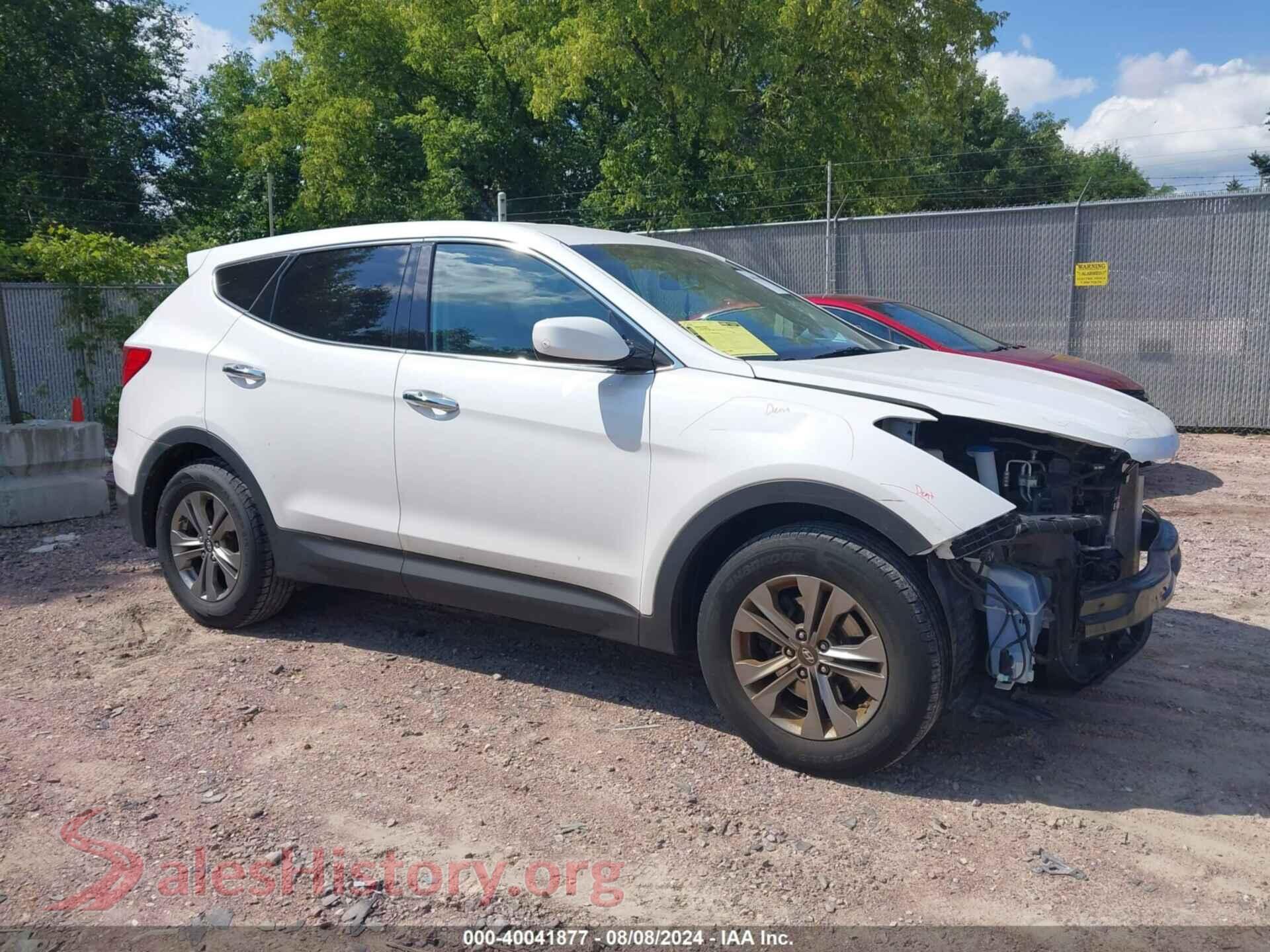 2016 HYUNDAI SANTA FE SPORT — VIN 5XYZTDLB2GG369806