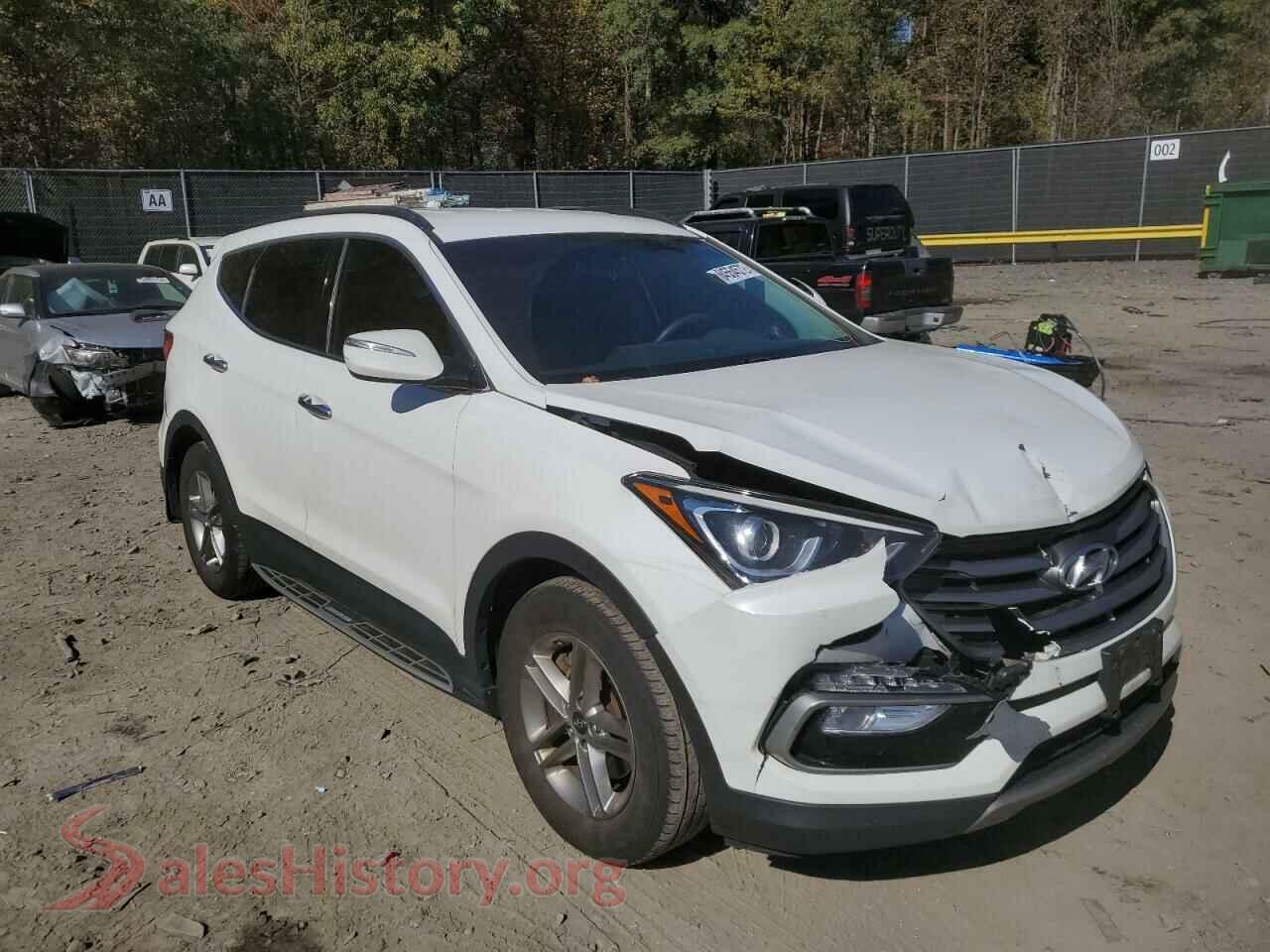 2018 HYUNDAI SANTA FE — VIN 5XYZUDLBXJG537891