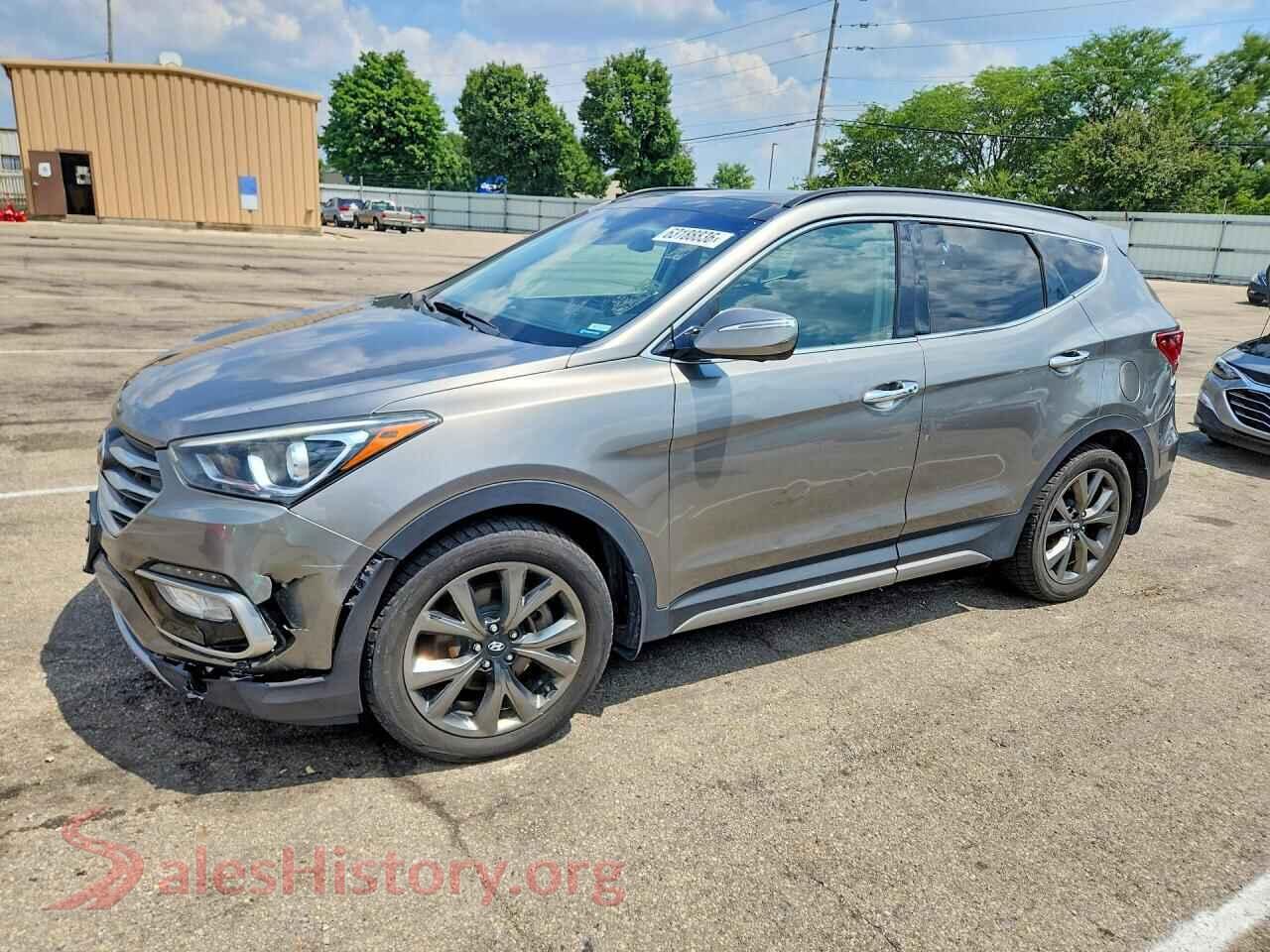 2018 HYUNDAI SANTA FE — VIN 5XYZWDLA5JG506873