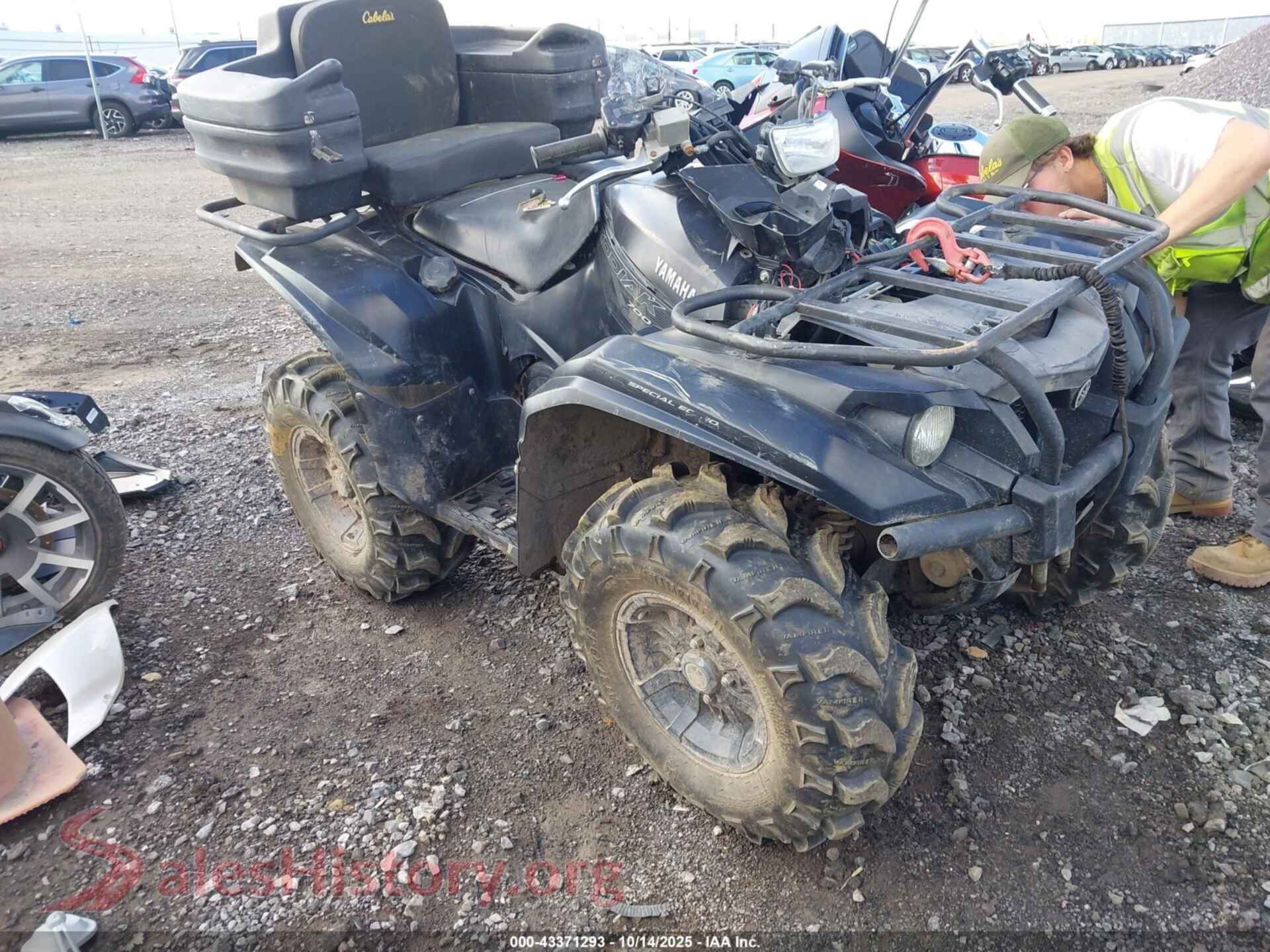 2017 YAMAHA YFM700 — VIN 5Y4AMA9Y7HA102769