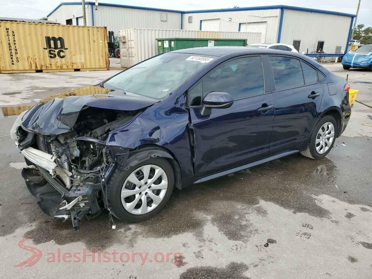 2022 TOYOTA COROLLA — VIN 5YFEPMAE9NP322863