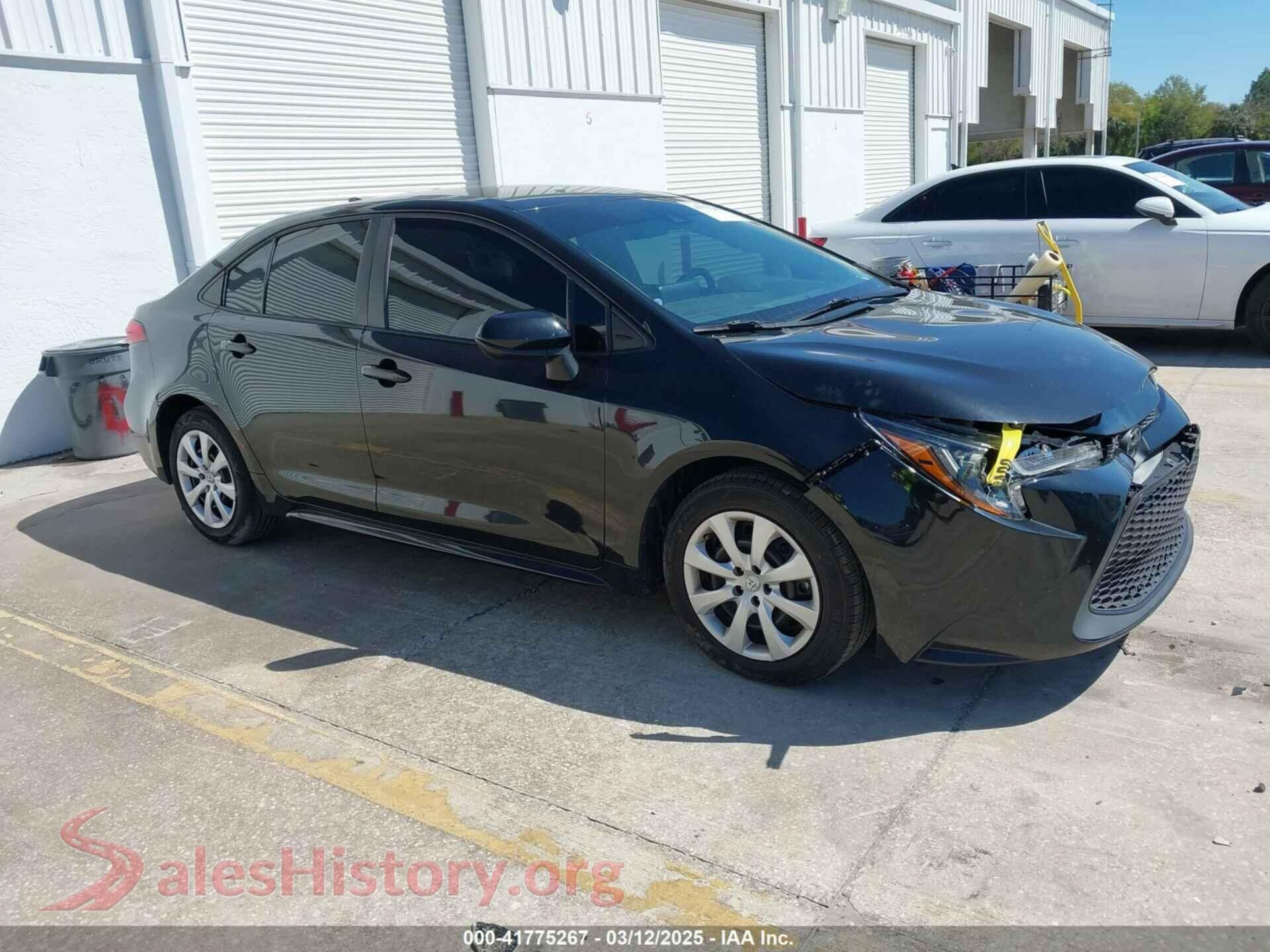2022 TOYOTA COROLLA — VIN 5YFEPMAE9NP354938