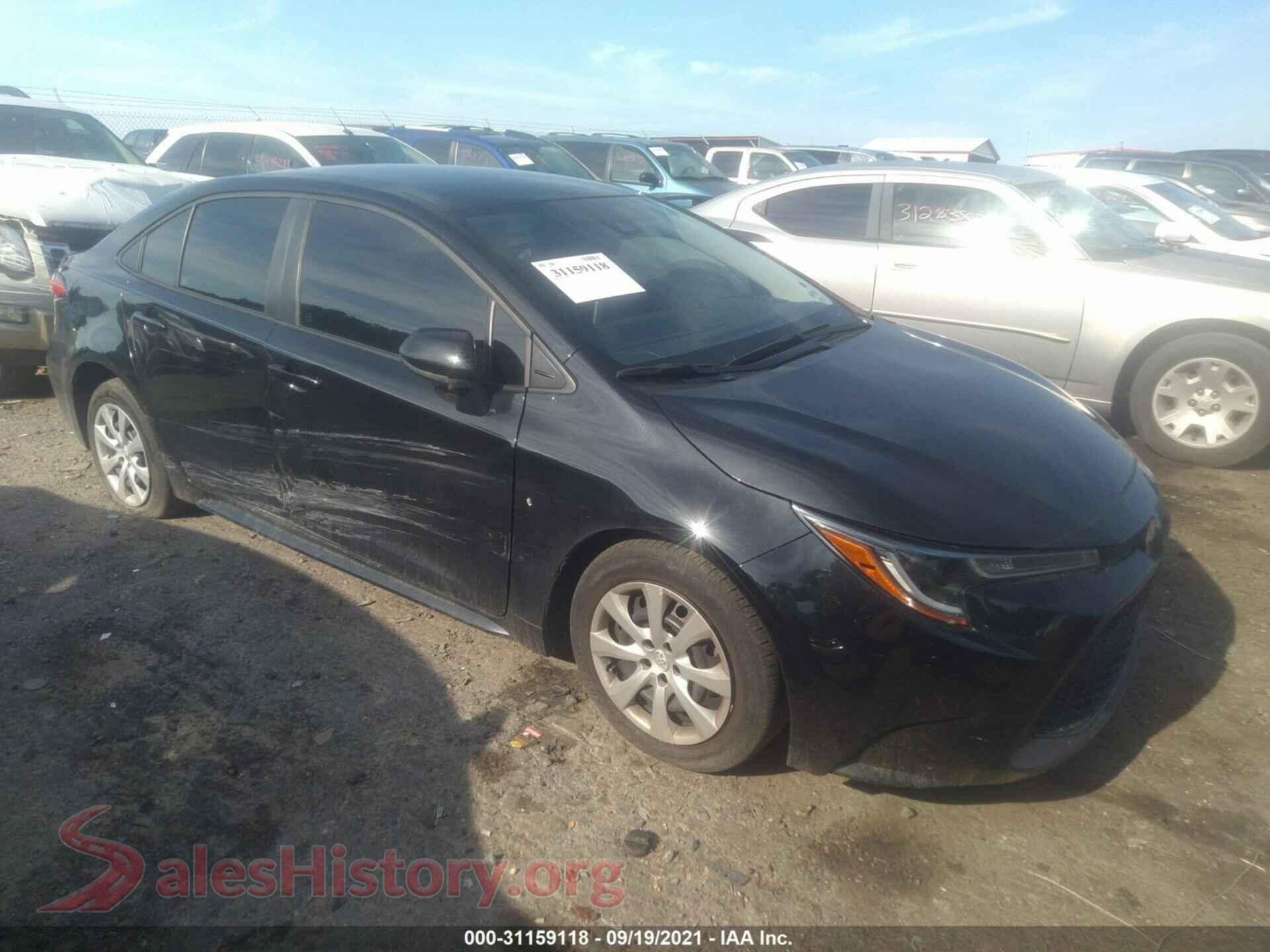 2020 TOYOTA COROLLA — VIN 5YFEPRAE4LP116148