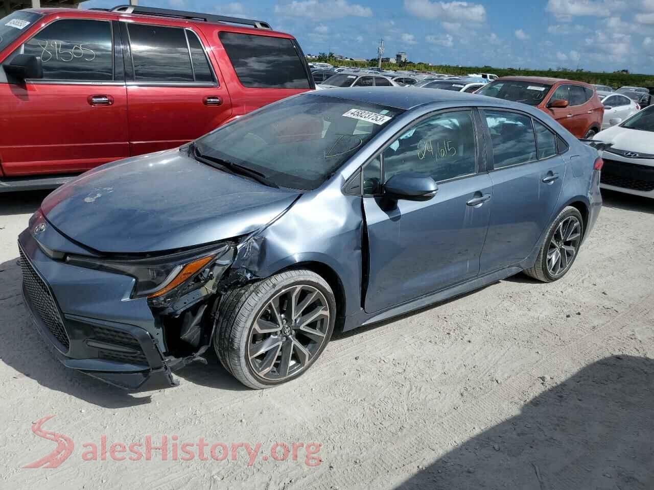 2021 TOYOTA COROLLA — VIN 5YFS4MCE1MP081596
