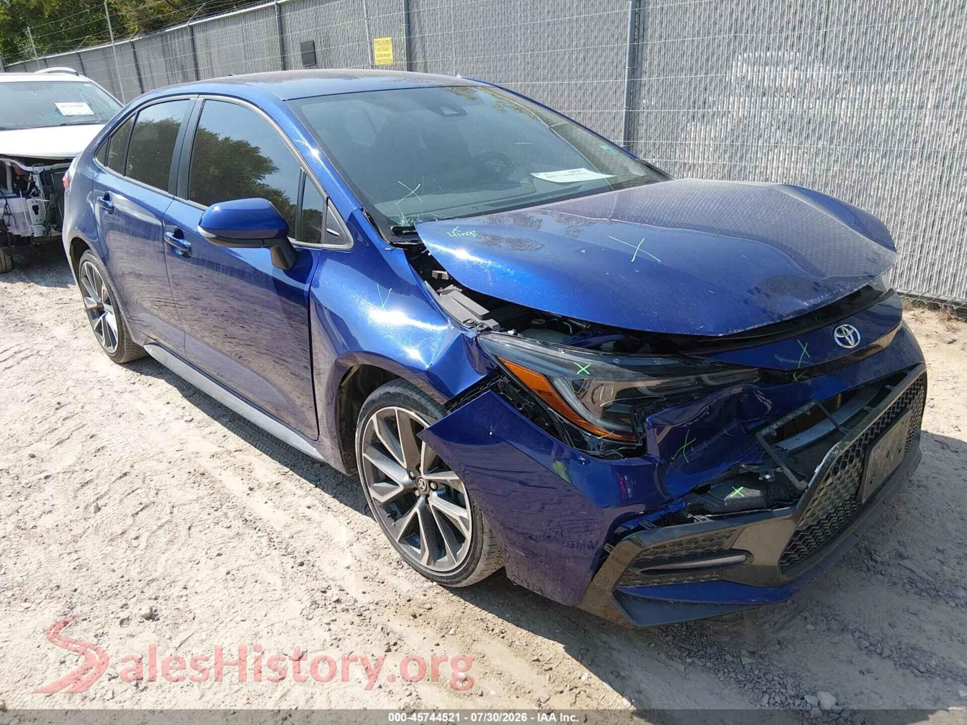 2021 TOYOTA COROLLA — VIN 5YFS4MCE7MP067296