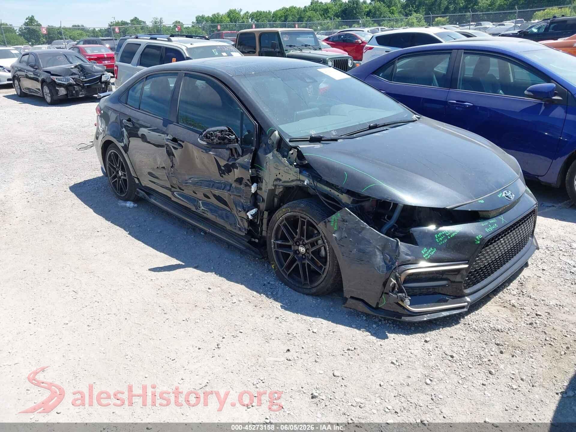 2021 TOYOTA COROLLA — VIN 5YFT4MCE8MP095595
