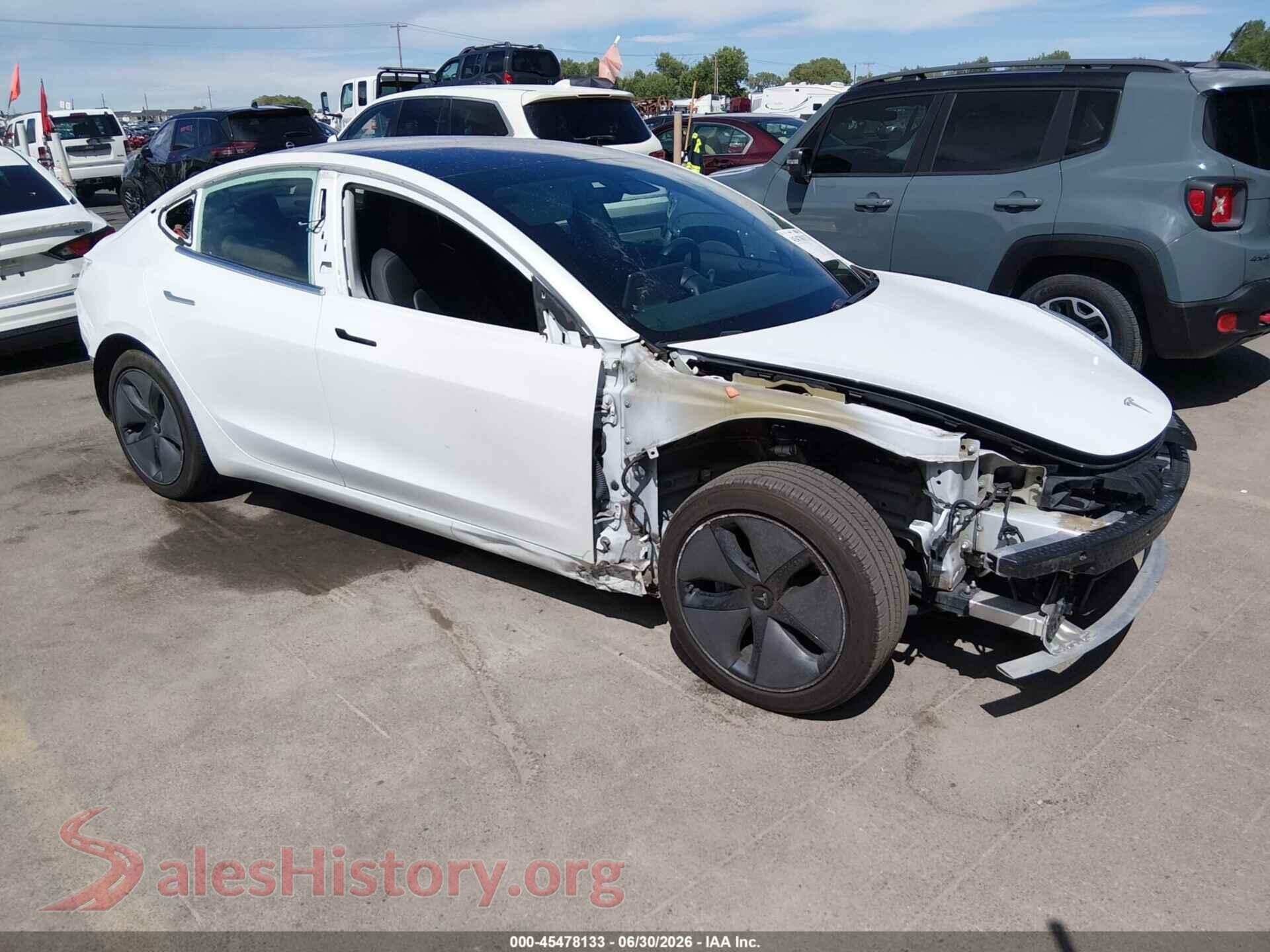 2019 TESLA MODEL 3 — VIN 5YJ3E1EA0KF309686