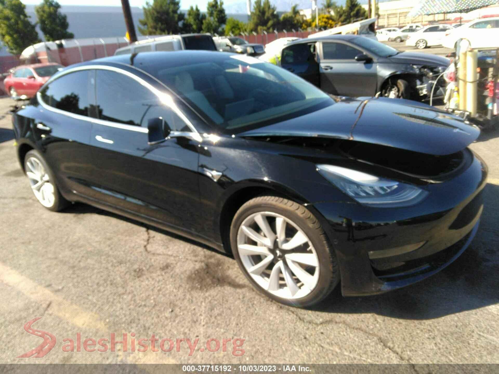 2019 TESLA MODEL 3 — VIN 5YJ3E1EA0KF312653