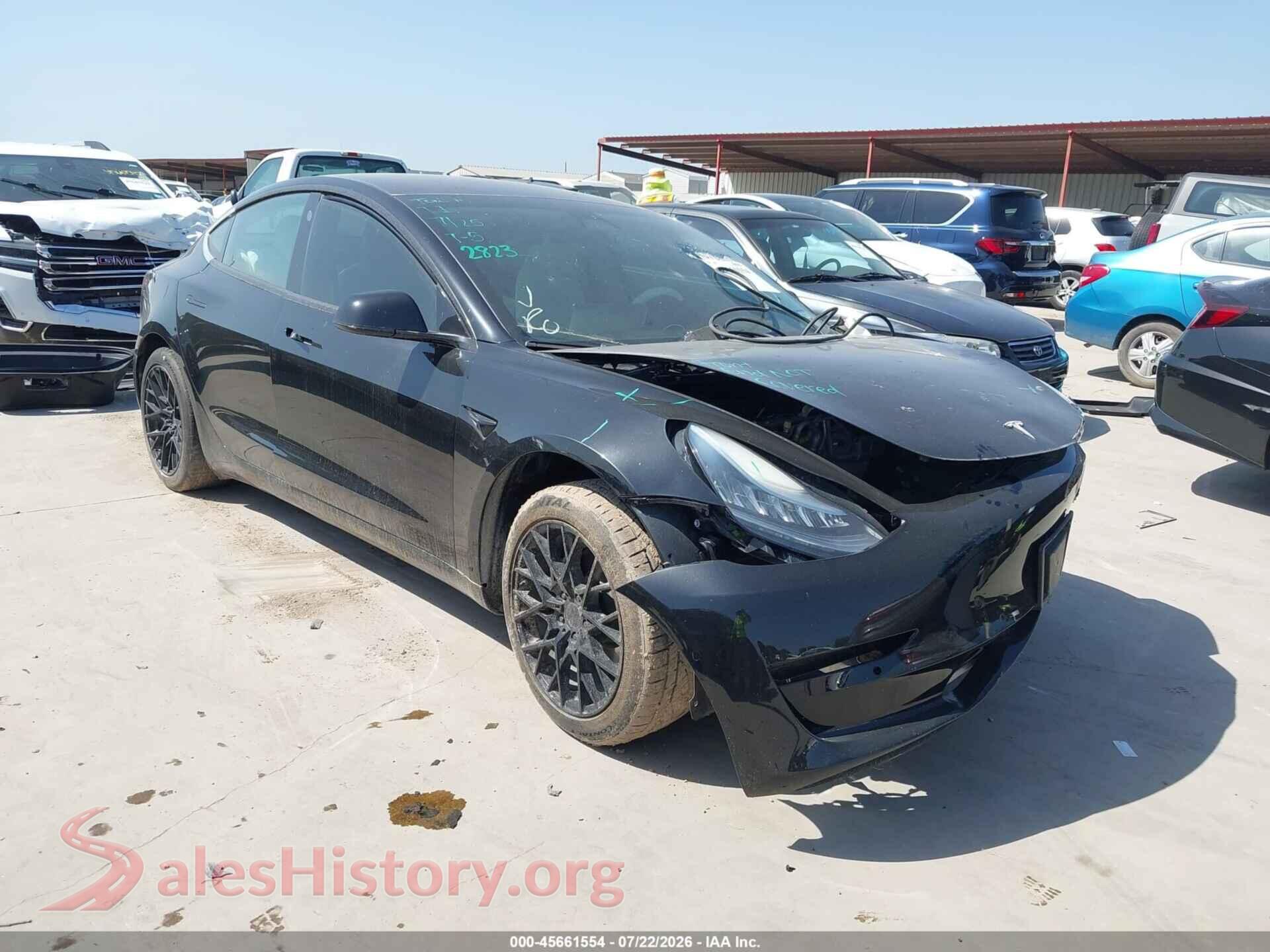 2019 TESLA MODEL 3 — VIN 5YJ3E1EA0KF363053
