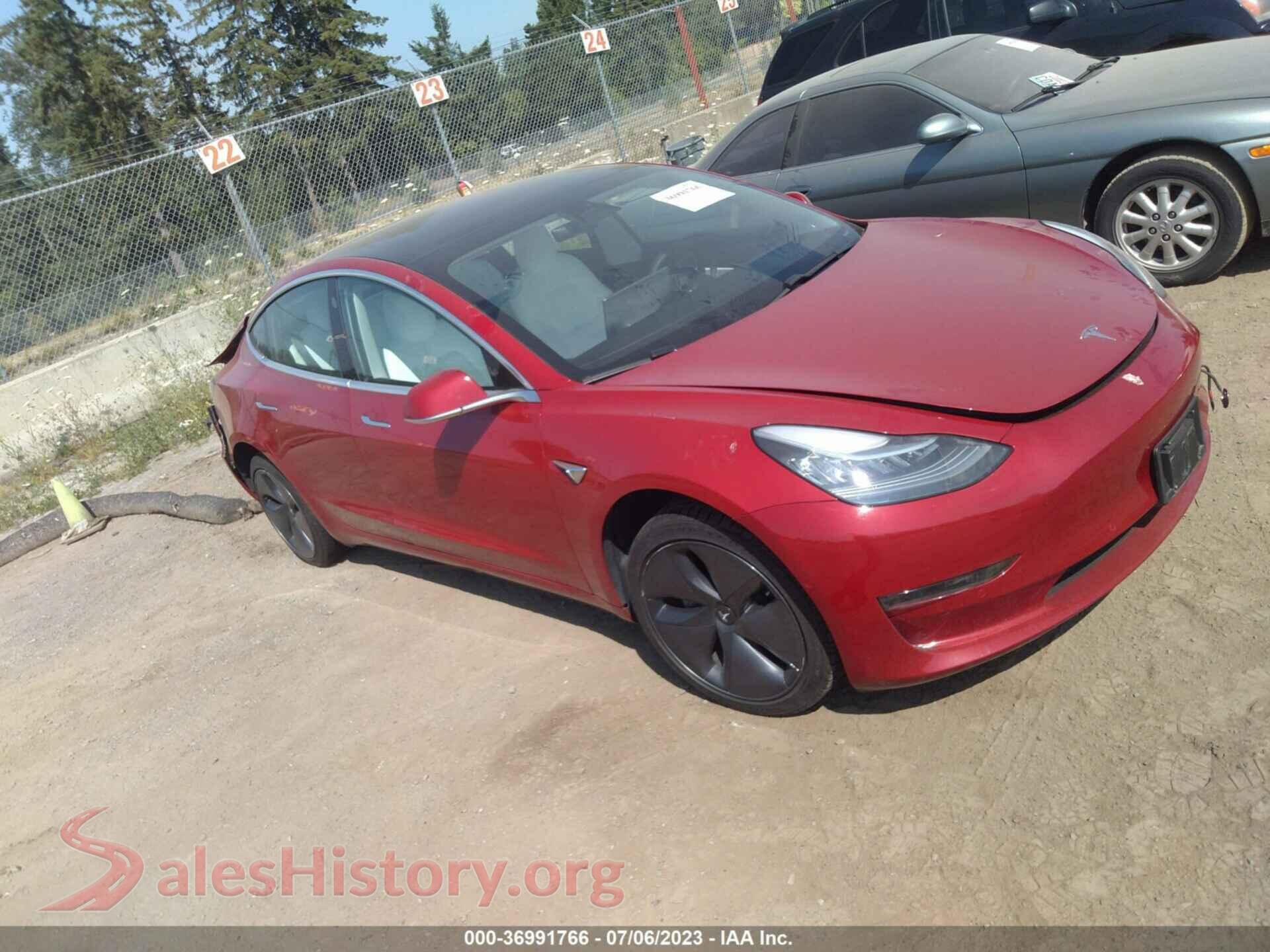 2019 TESLA MODEL 3 — VIN 5YJ3E1EA0KF536974