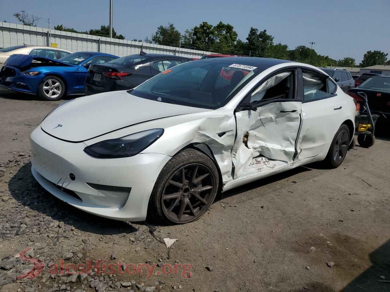 2022 TESLA MODEL 3 — VIN 5YJ3E1EA0NF156411