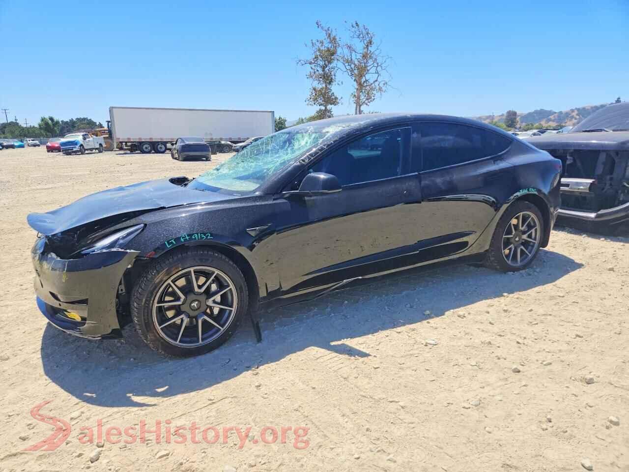 2022 TESLA MODEL 3 — VIN 5YJ3E1EA0NF313922
