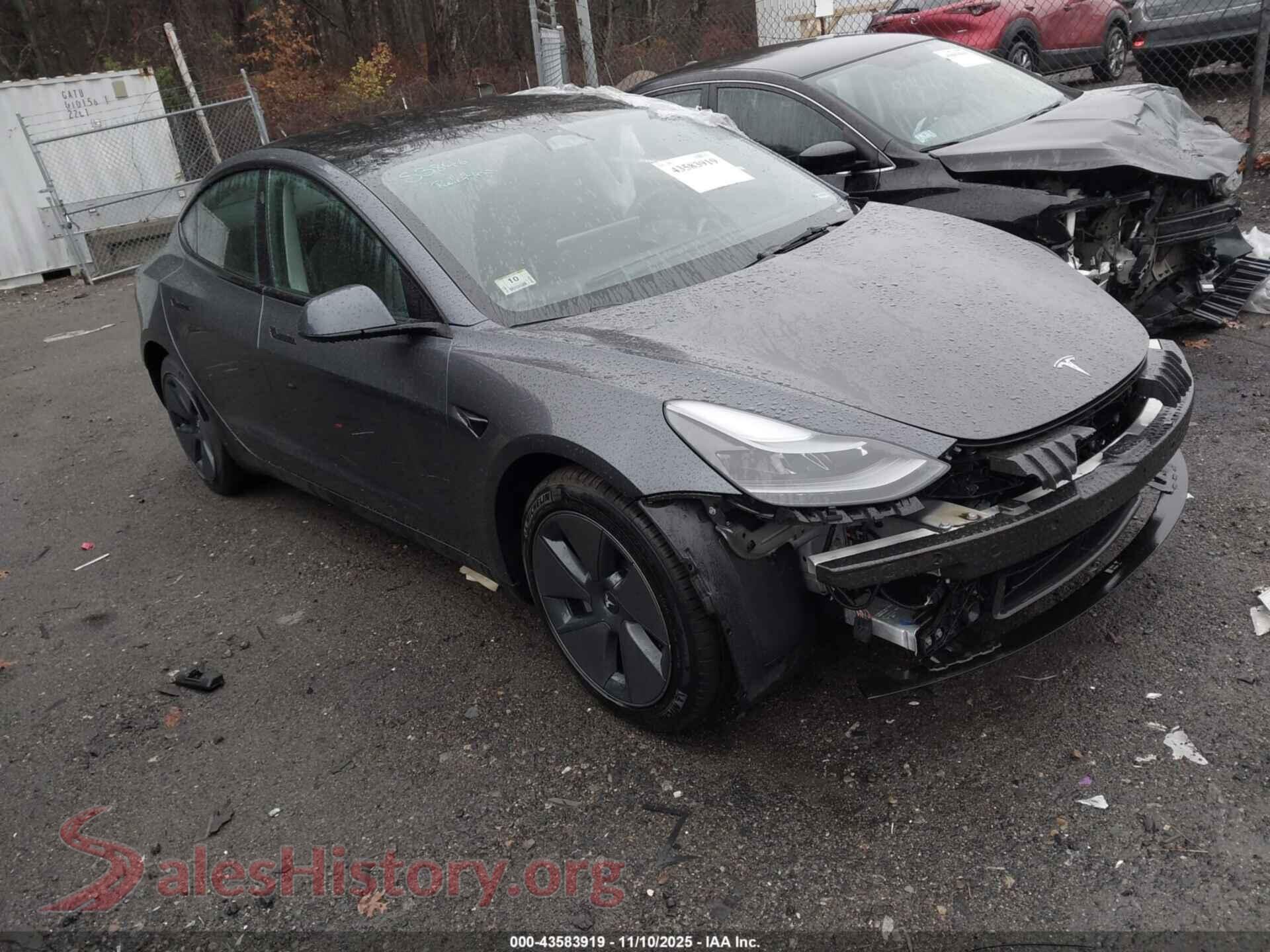 2023 TESLA MODEL 3 — VIN 5YJ3E1EA0PF667846