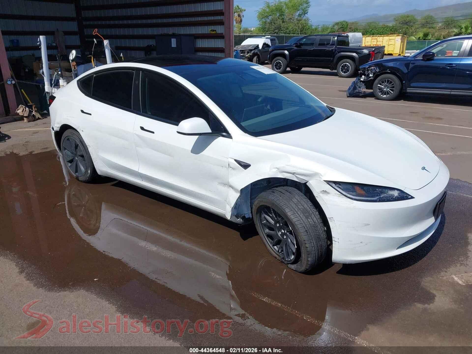2025 TESLA MODEL 3 — VIN 5YJ3E1EA0SF981943