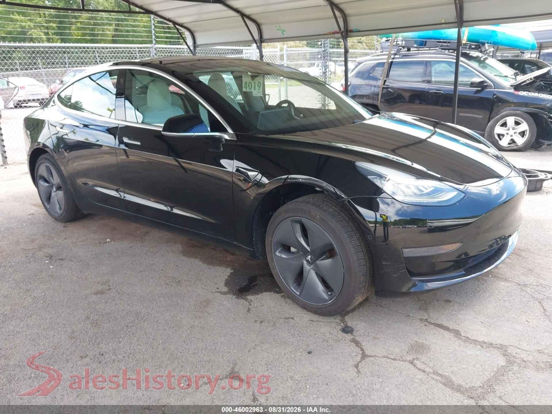 2019 TESLA MODEL 3 — VIN 5YJ3E1EA1KF431392