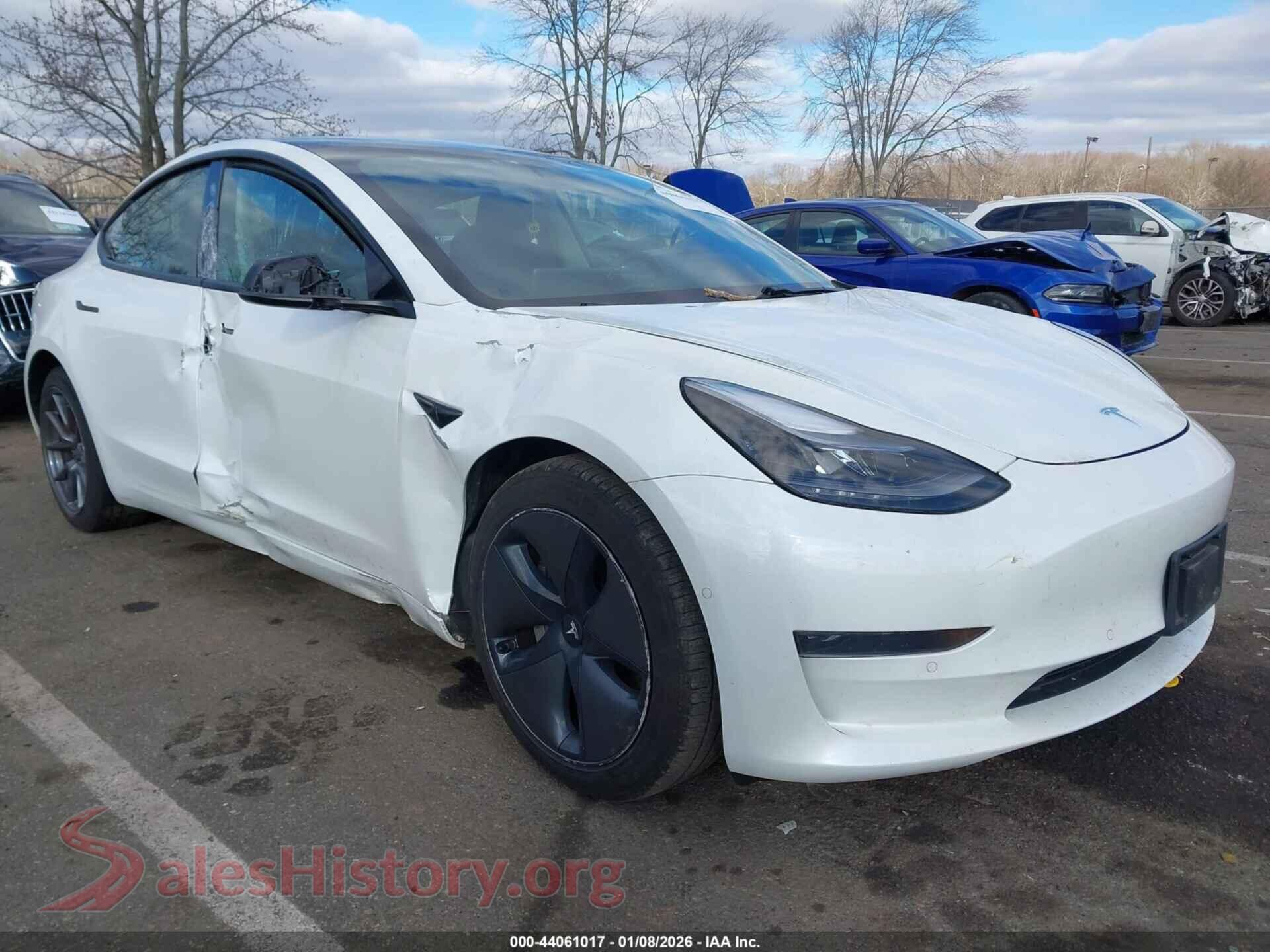 2021 TESLA MODEL 3 — VIN 5YJ3E1EA1MF016639
