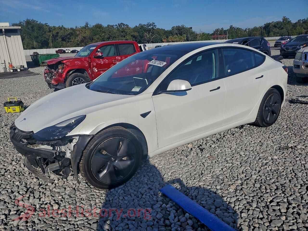 2022 TESLA MODEL 3 — VIN 5YJ3E1EA1NF324153