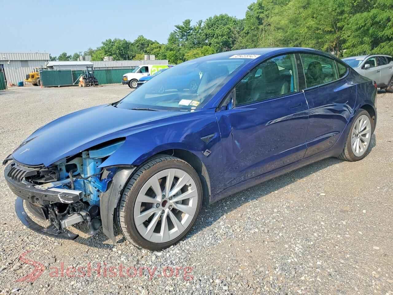 2022 TESLA MODEL 3 — VIN 5YJ3E1EA1NF371926