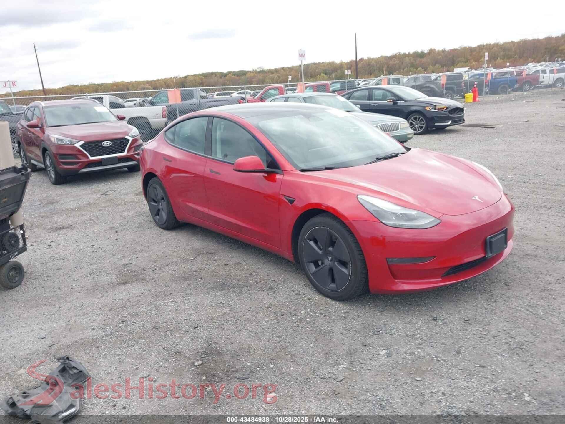 2023 TESLA MODEL 3 — VIN 5YJ3E1EA1PF435627