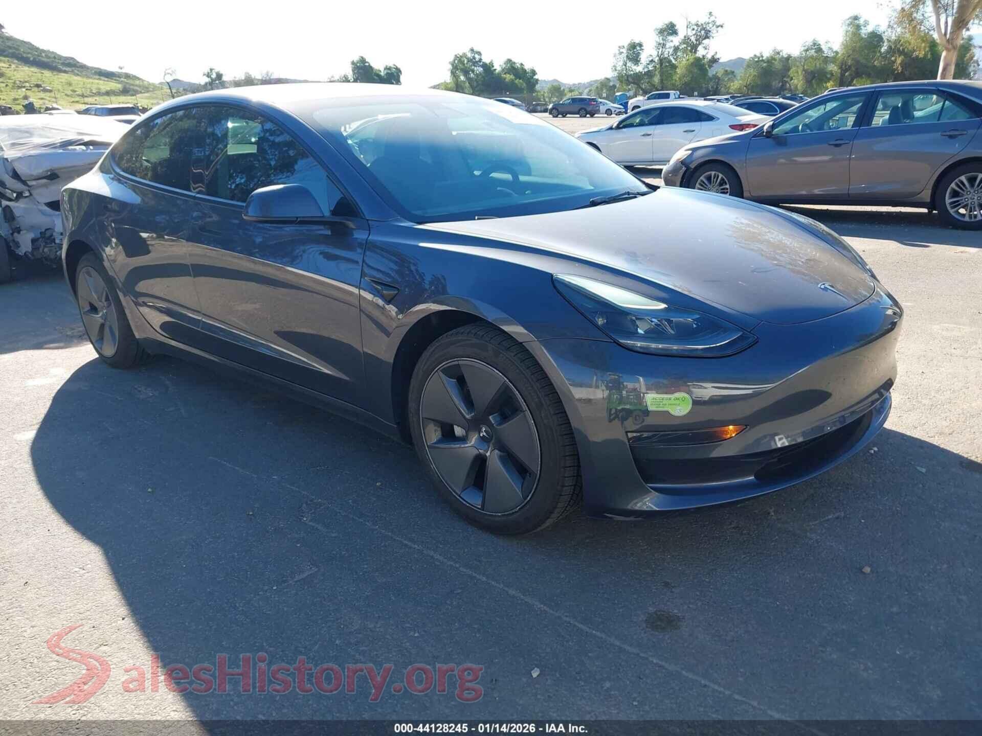 2023 TESLA MODEL 3 — VIN 5YJ3E1EA1PF468837