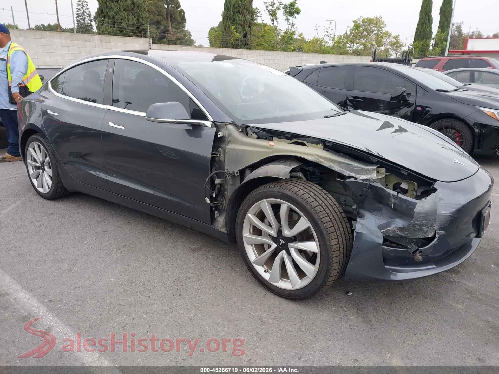 2018 TESLA MODEL 3 — VIN 5YJ3E1EA2JF015107