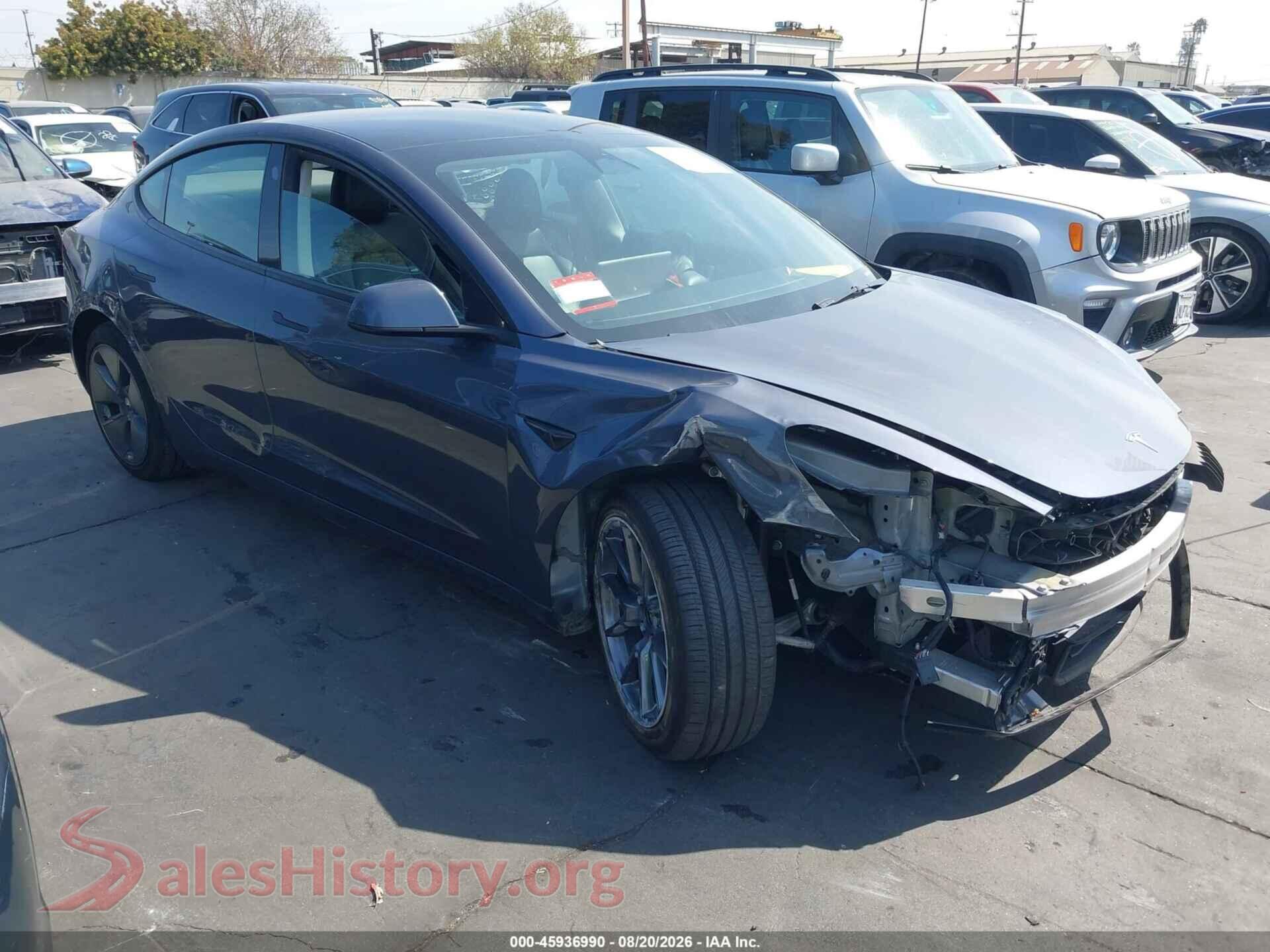 2023 TESLA MODEL 3 — VIN 5YJ3E1EA2PF663541