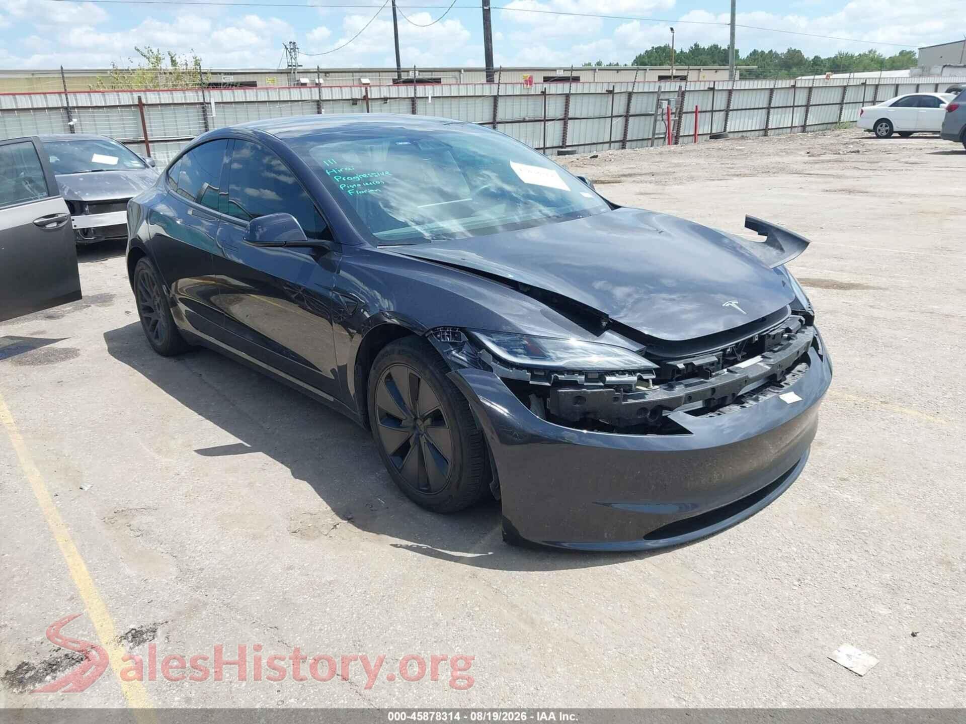 2024 TESLA MODEL 3 — VIN 5YJ3E1EA2RF783553